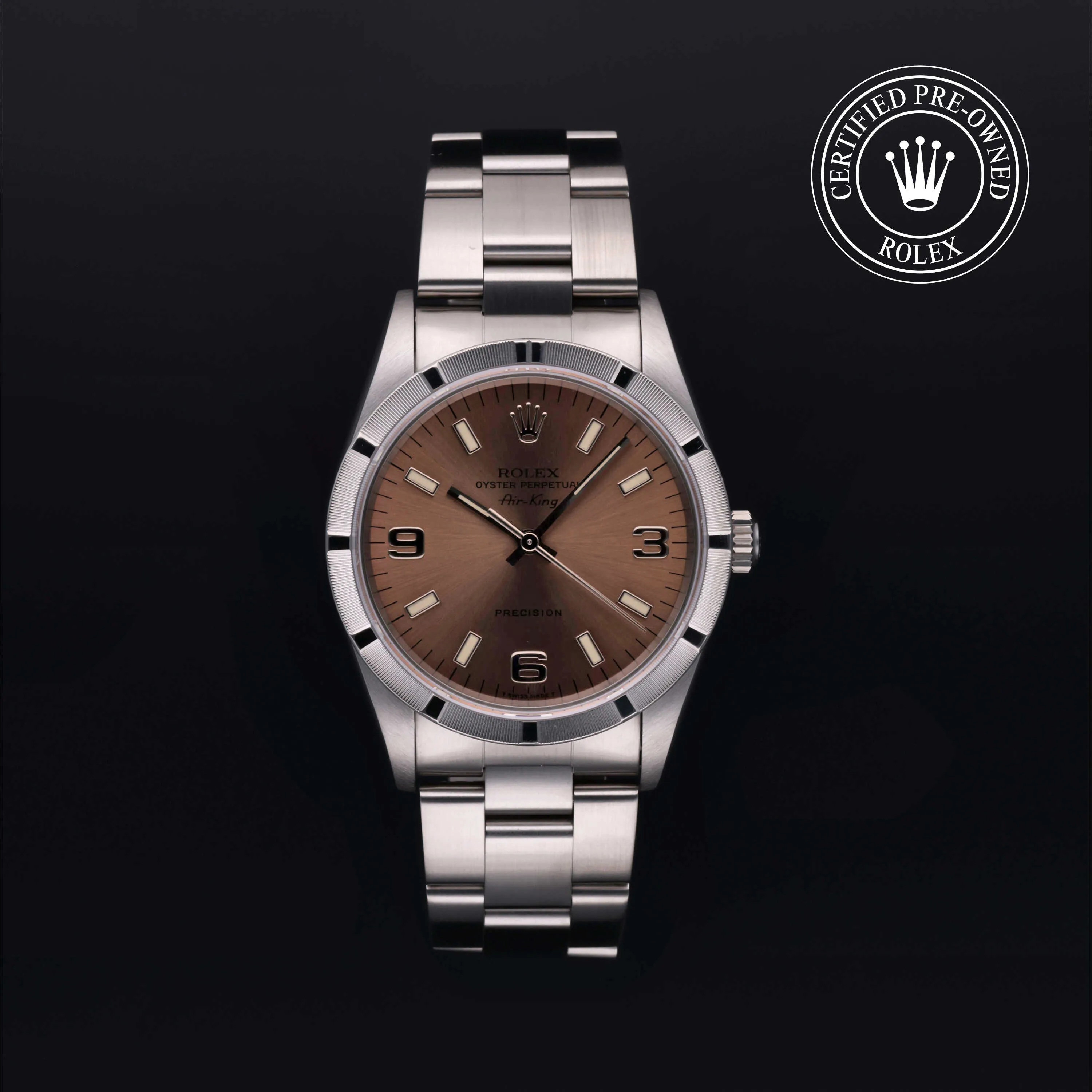 Rolex Air King 14010 34mm Stainless steel Rose