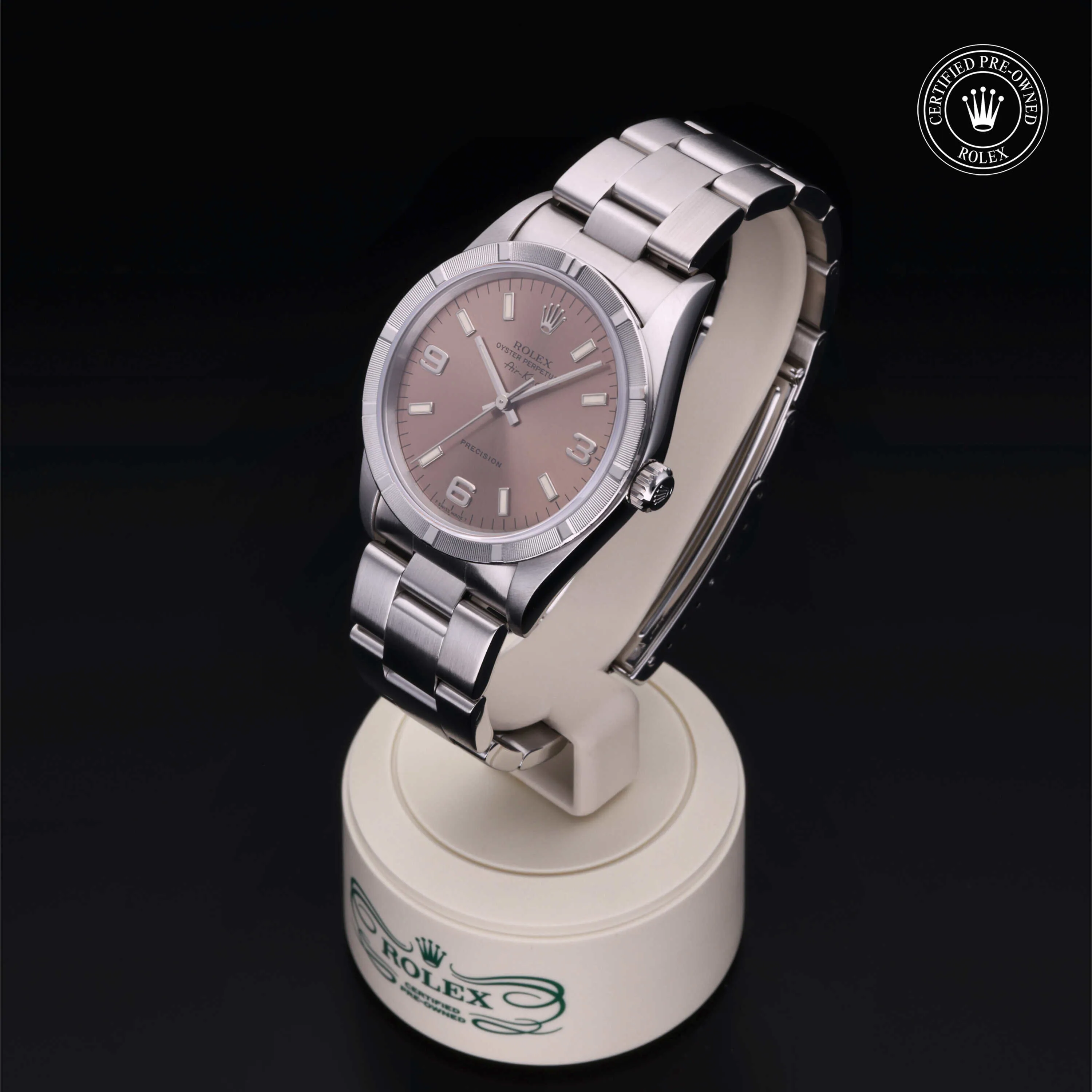 Rolex Air King 14010 34mm Stainless steel Rose 2