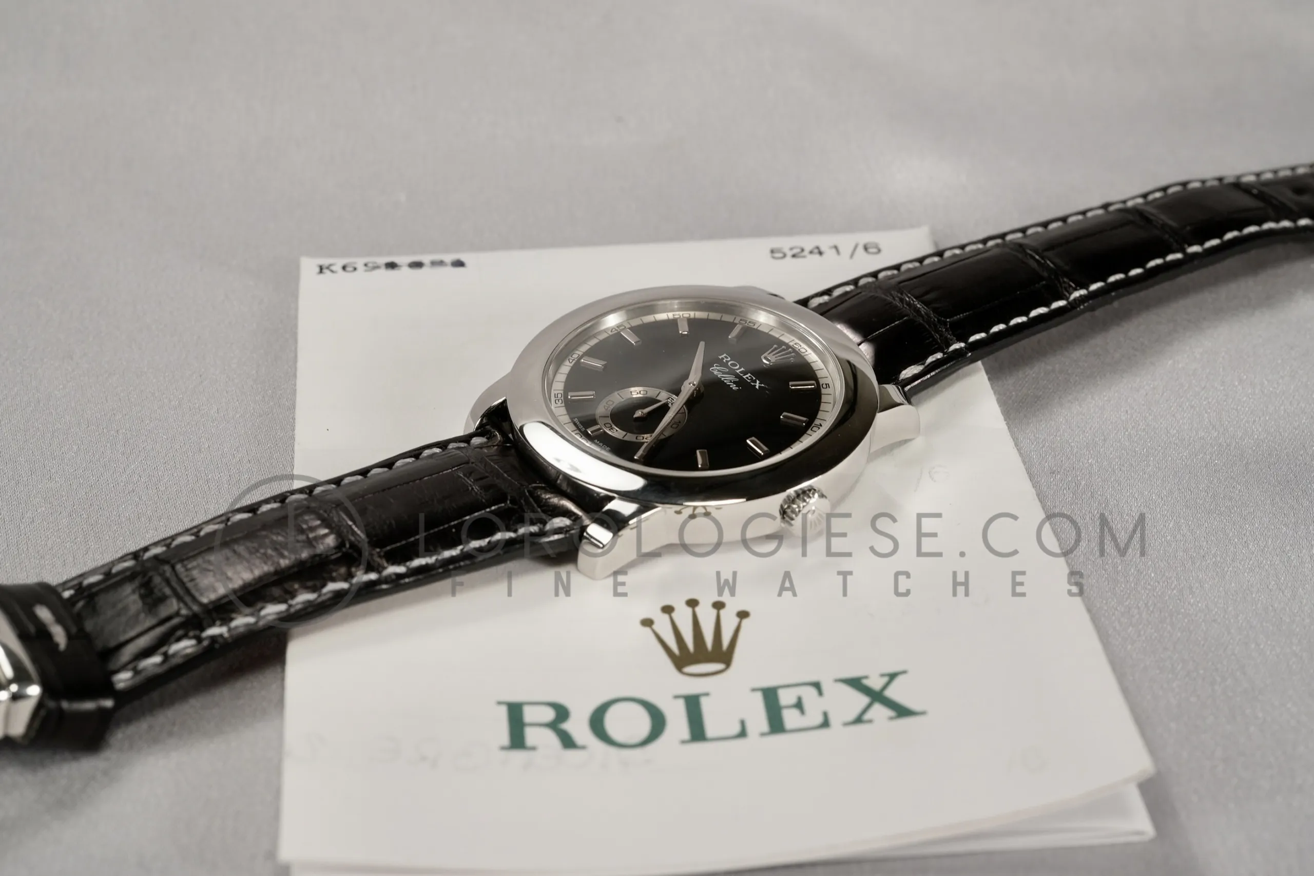 Rolex Cellini Cellinium 5241 38mm Platinum Black 15