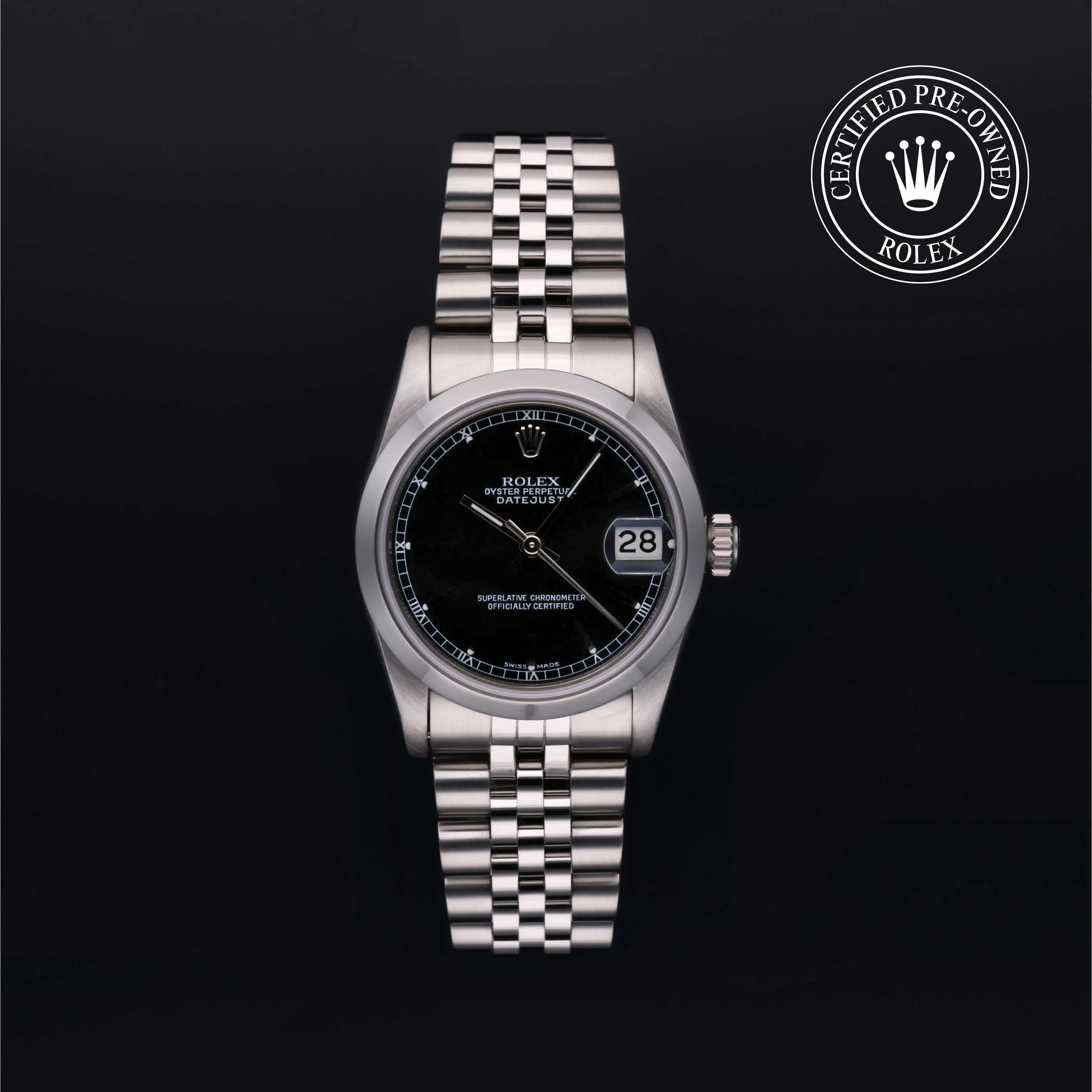 Rolex Datejust 31 68240 31mm Stainless steel Black