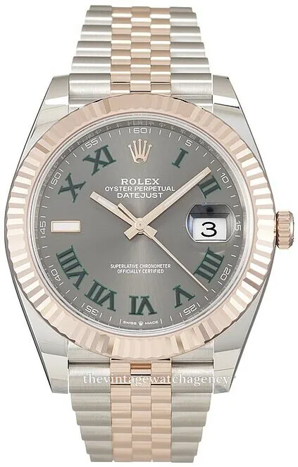 Rolex Datejust 41 126331-0016 41mm Oystersteel and Everose gold Gray