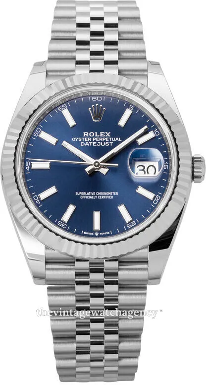 Rolex Datejust 41 126334-0002 41mm White gold and Oystersteel Blue