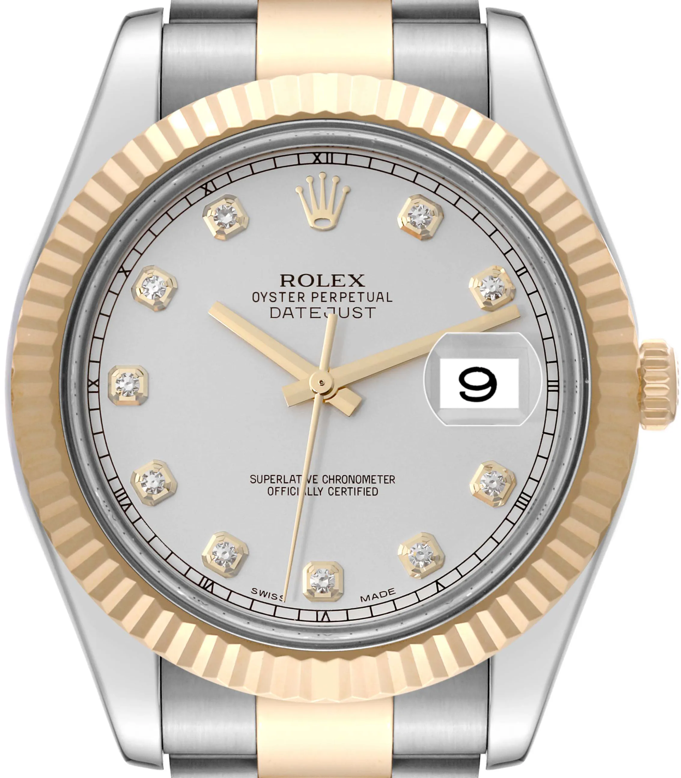 Rolex Datejust II 116333 41mm Yellow gold and Stainless steel and 18k yellow gold Silver