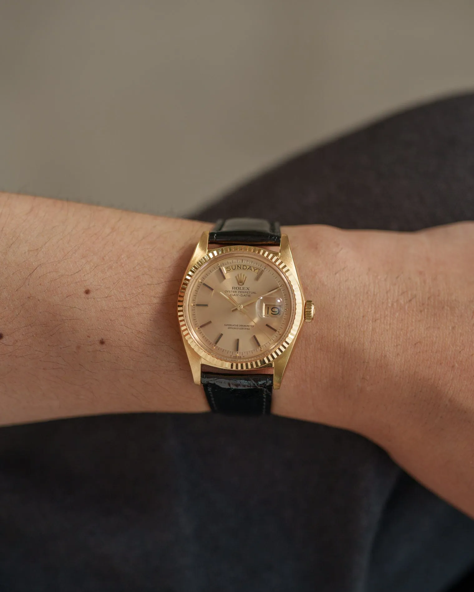 Rolex Day-Date 36 1803 Yellow gold and 18k yellow gold Champagne 4