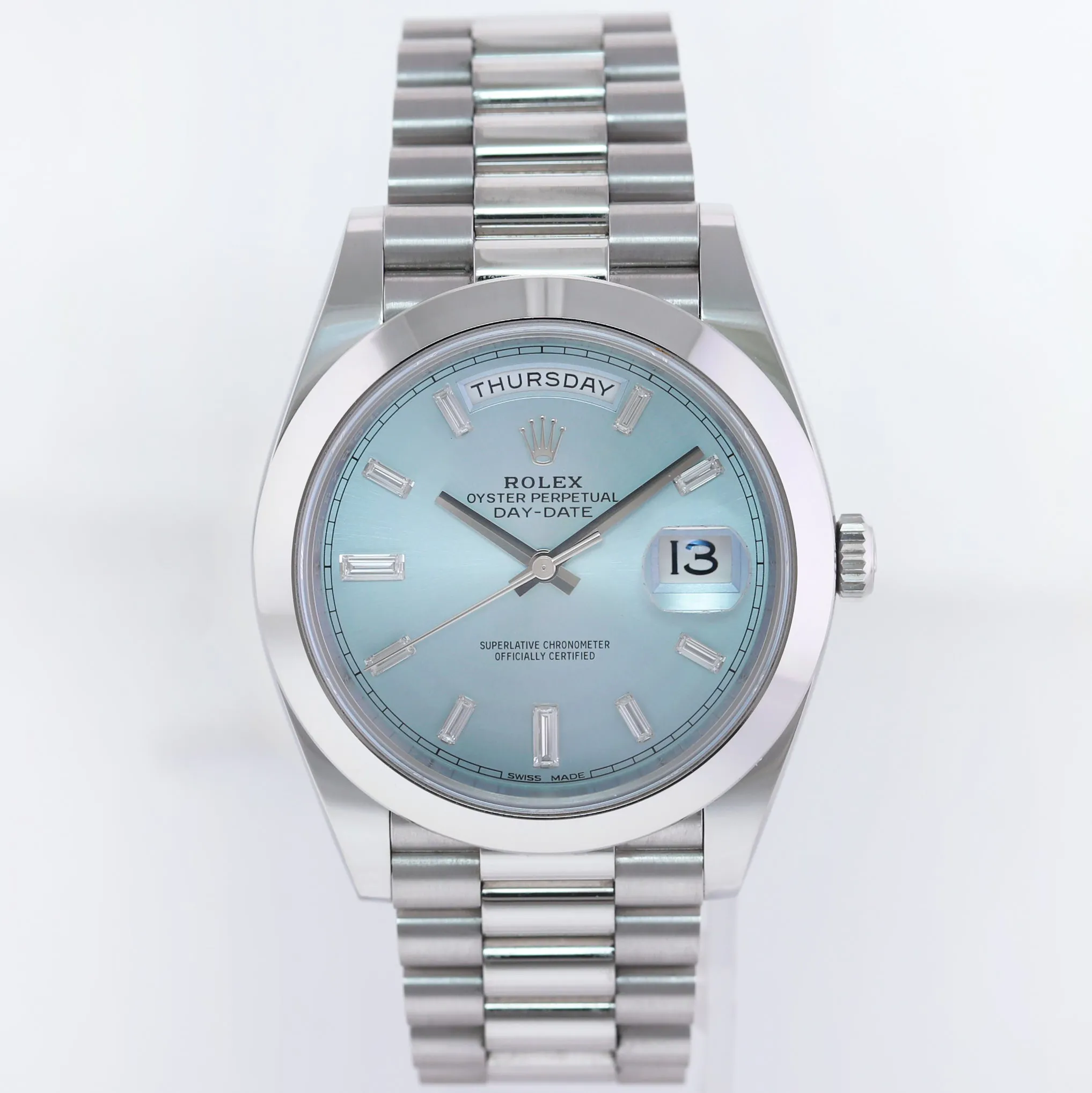 Rolex Day-Date 40 228206 40mm Platinum Blue 1