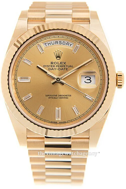 Rolex Day-Date 40 228238-0005 40mm 18k yellow gold Champagne