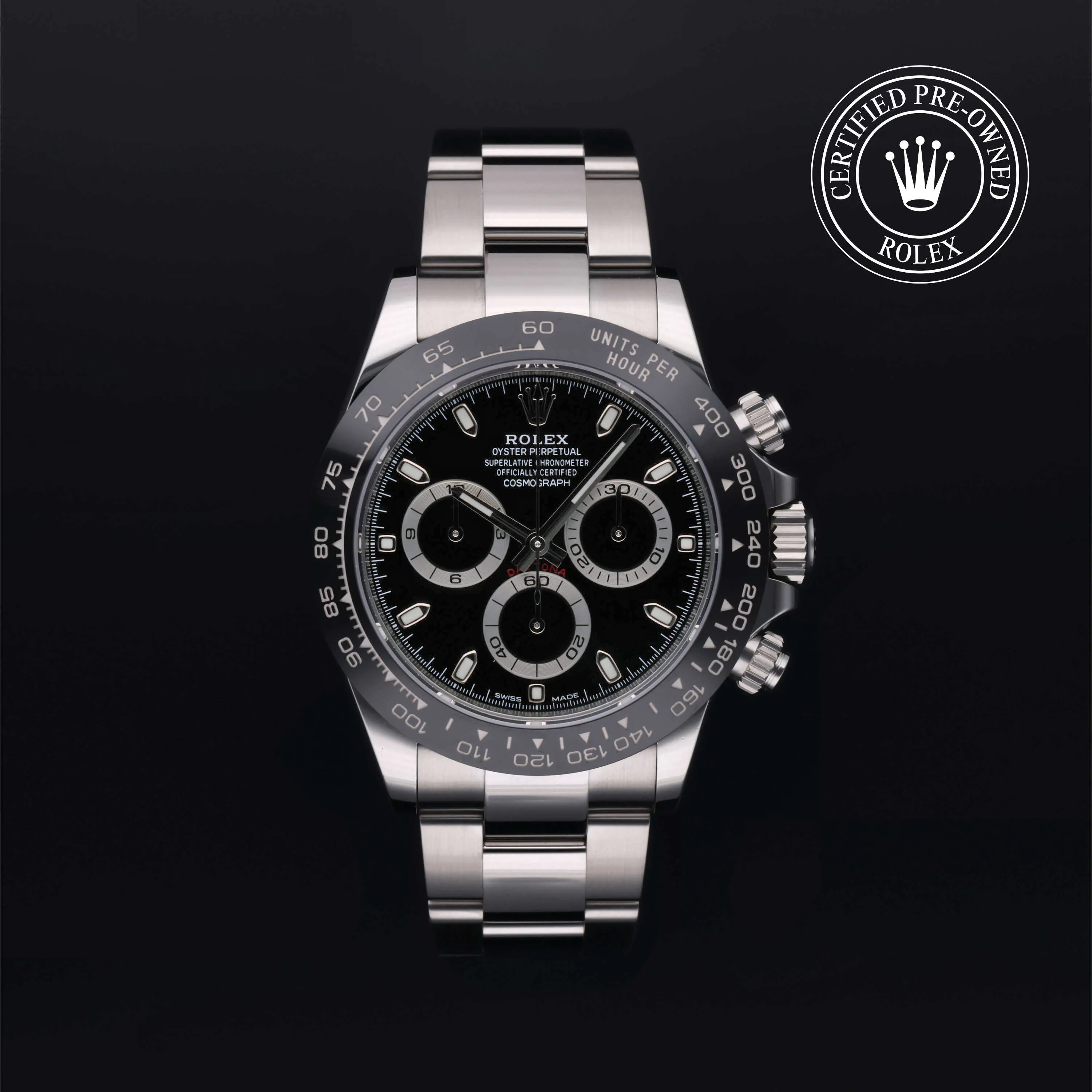 Rolex Daytona 116500 40mm Stainless steel Black