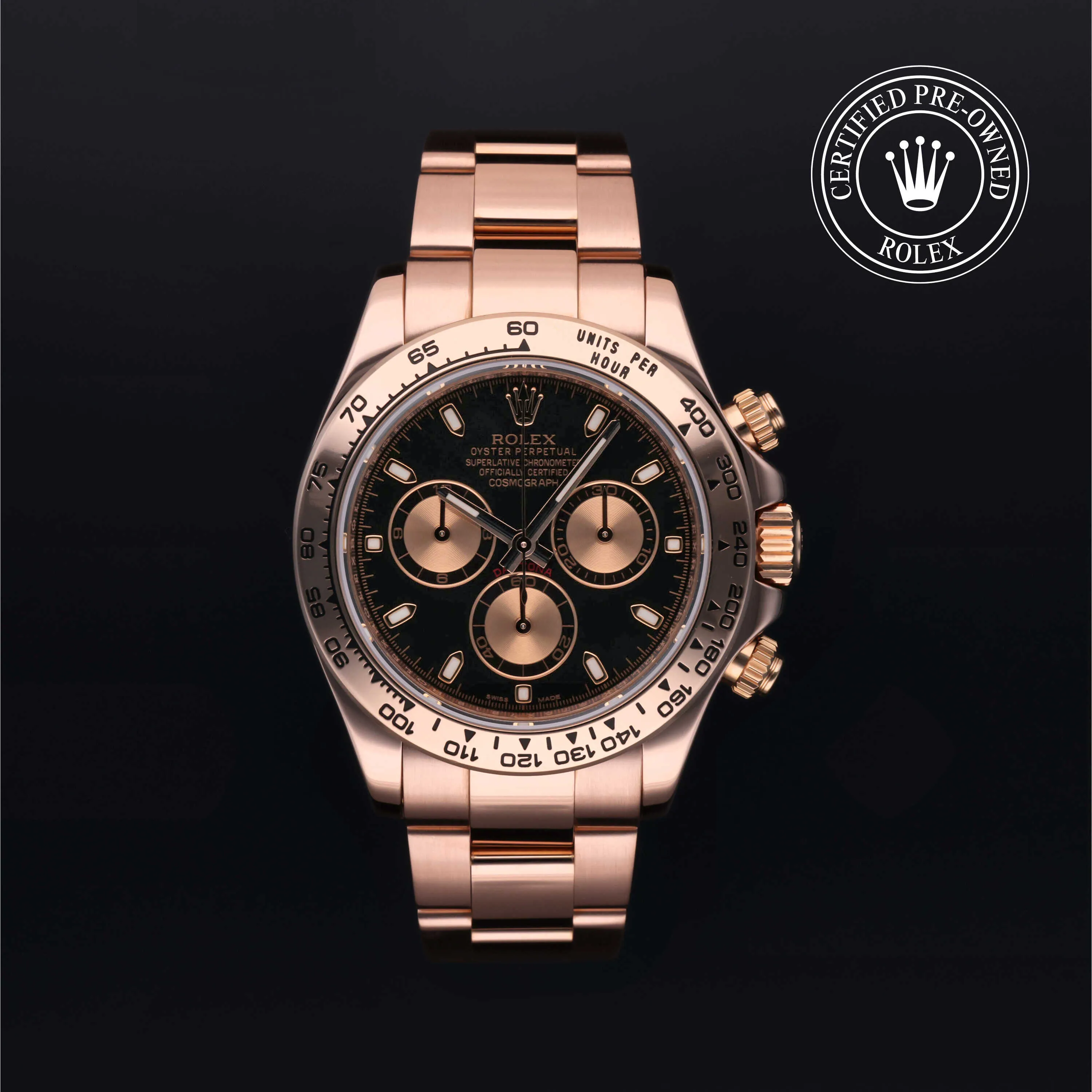 Rolex Daytona 116505 40mm Rose gold Black