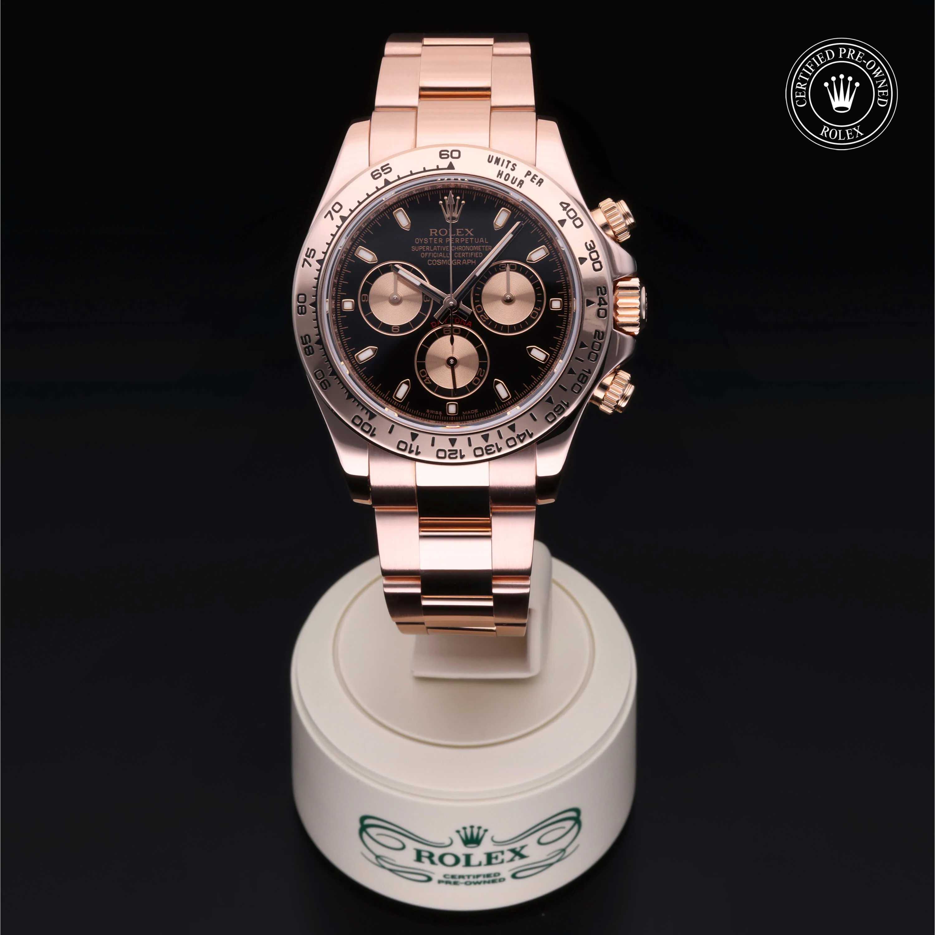 Rolex Daytona 116505 40mm Rose gold Black 1