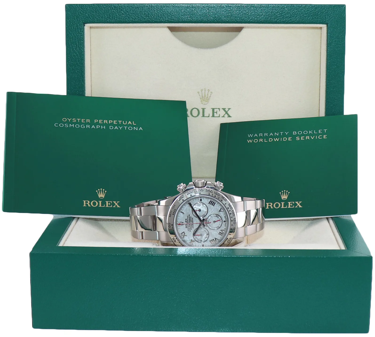 Rolex Daytona 116509 40mm White gold and 18k white gold Meteorite 7