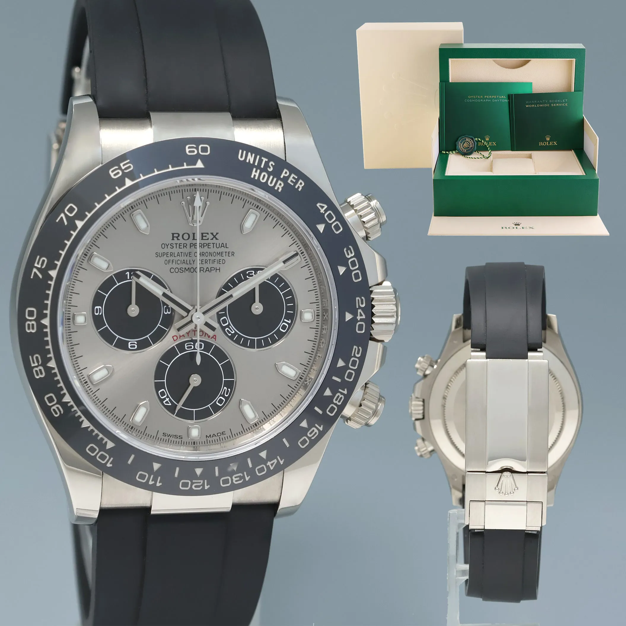 Rolex Daytona 116519LN 40mm White gold Black and white