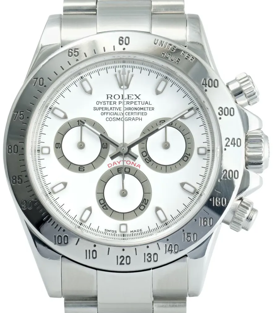 Rolex Daytona 116520 40mm Stainless steel White