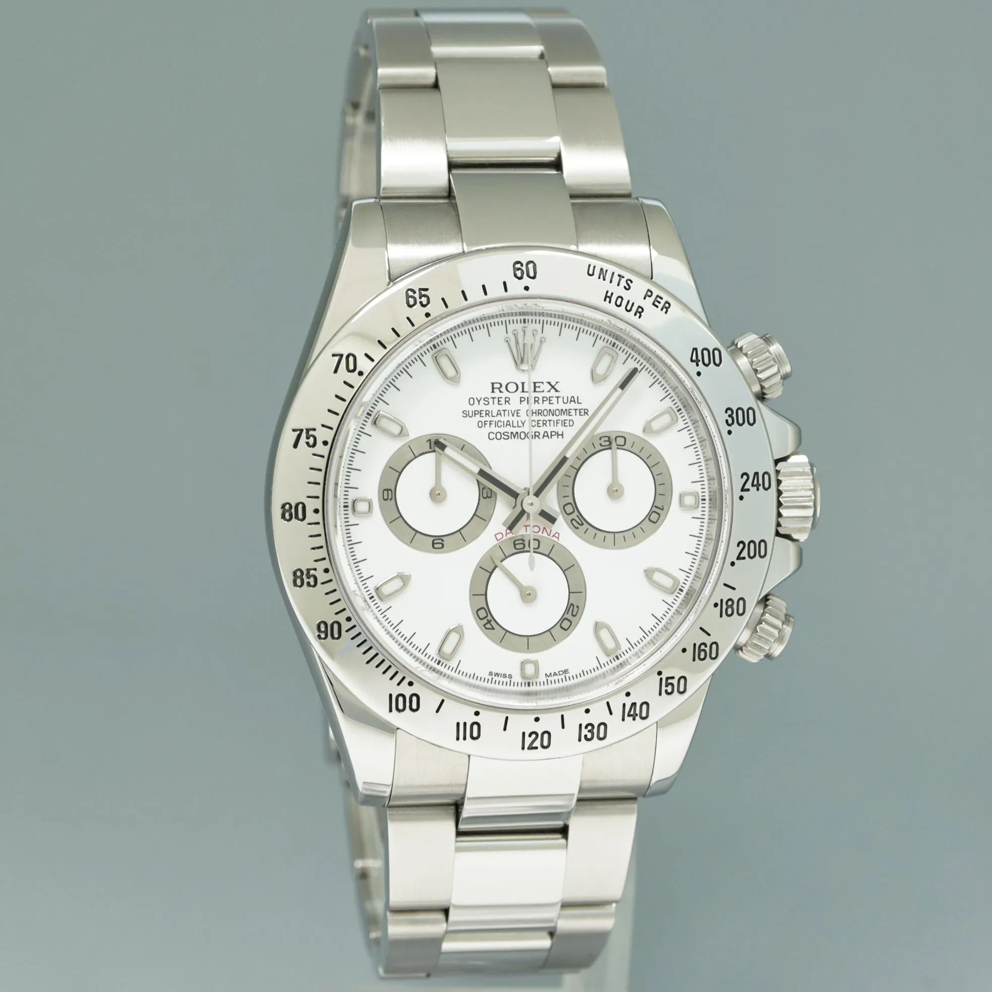 Rolex Daytona 116520 40mm Stainless steel White 2