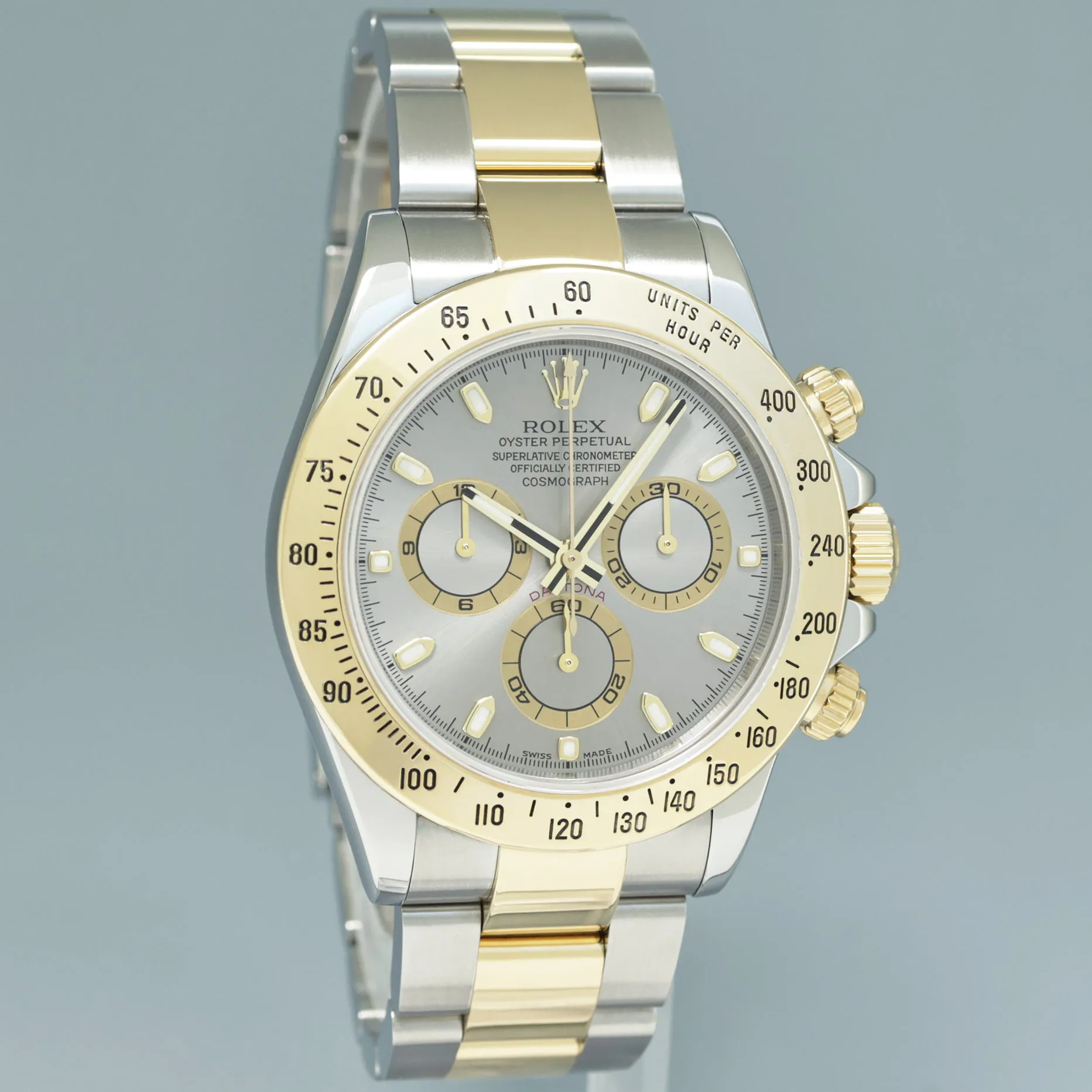 Rolex Daytona 116523 40mm Yellow gold and Stainless steel Gray 2