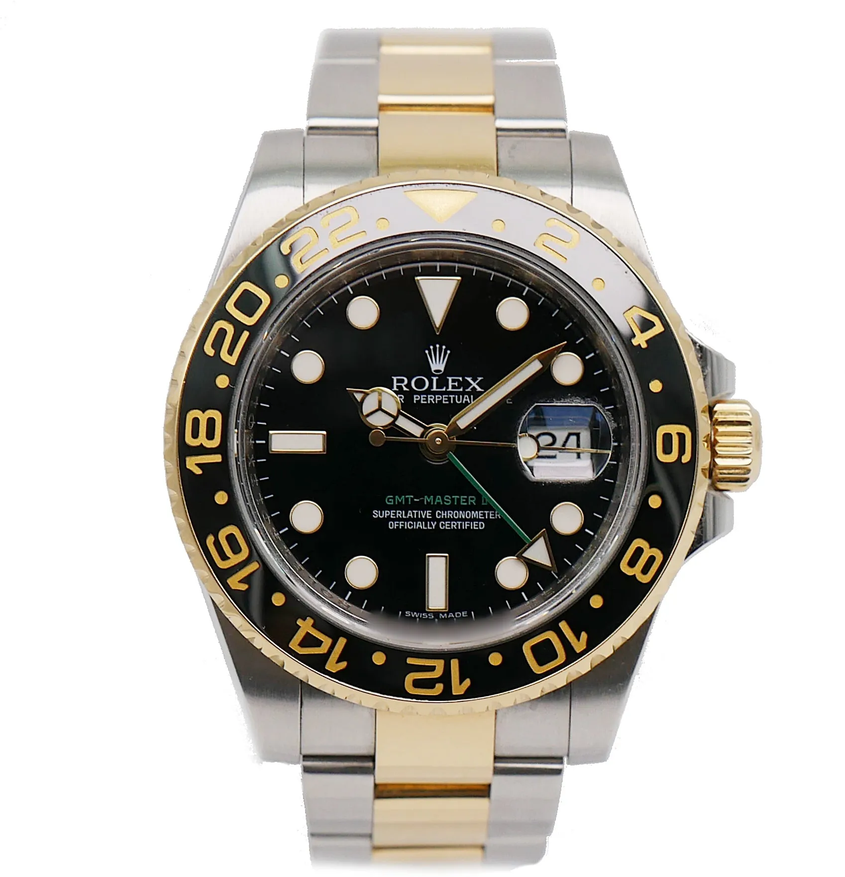 Rolex GMT-Master II 116713LN Yellow gold and Stainless steel Black