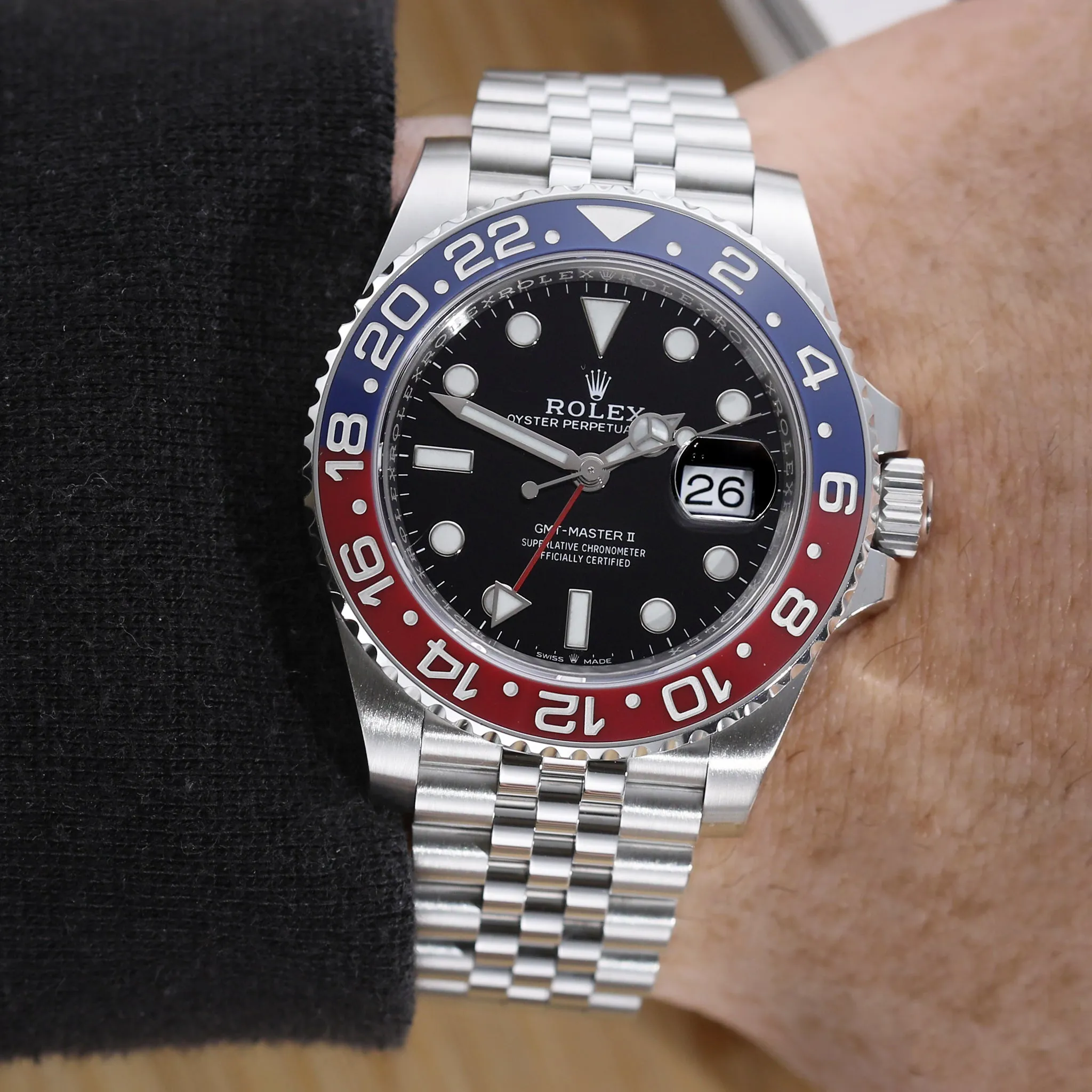 Rolex GMT-Master II 126710BLRO 40mm Stainless steel Black