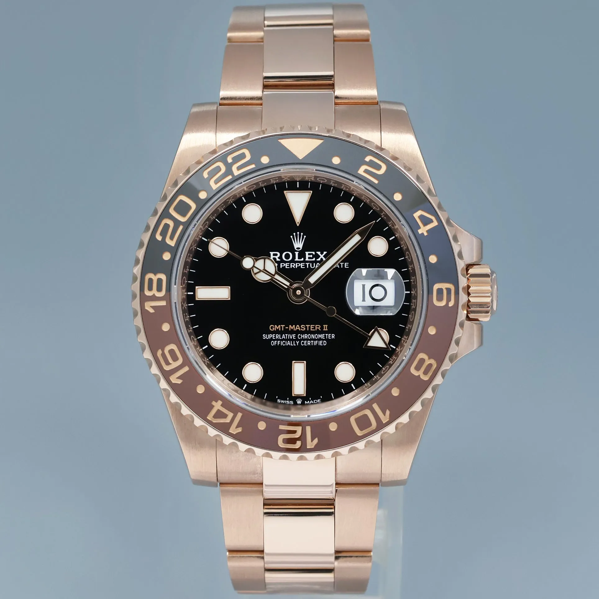 Rolex GMT-Master II 126715 40mm Everose gold Black 1