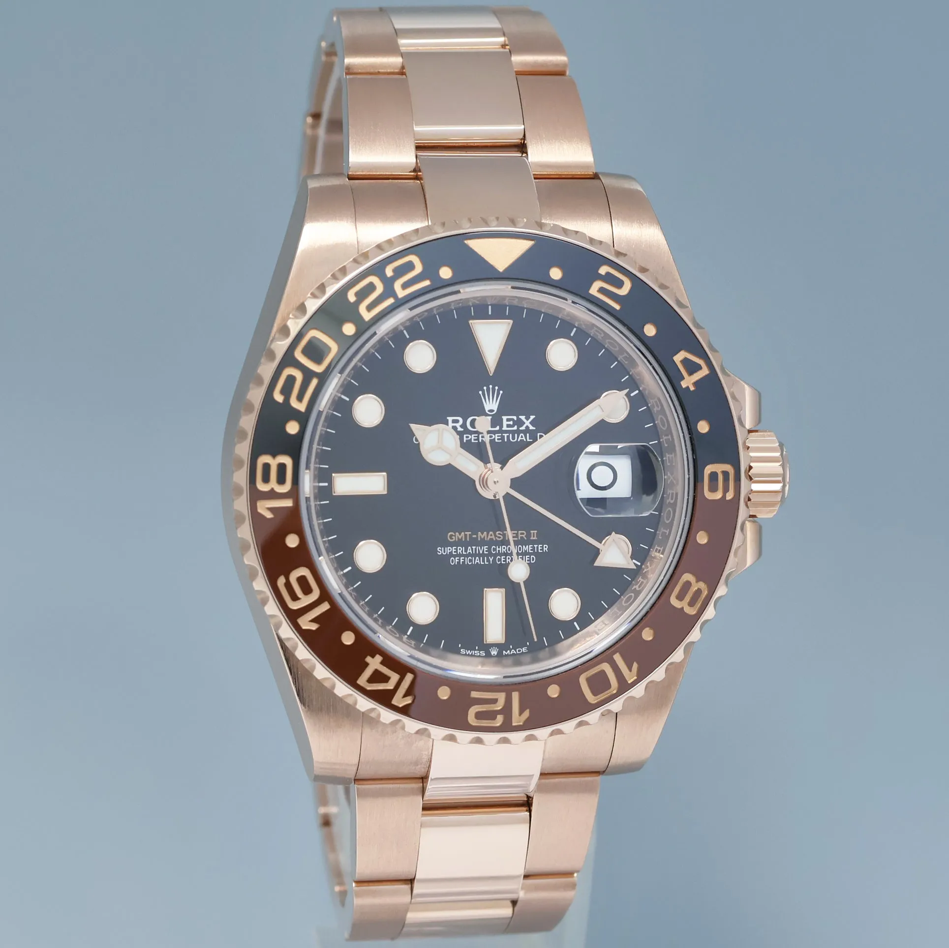 Rolex GMT-Master II 126715 40mm Everose gold Black 2