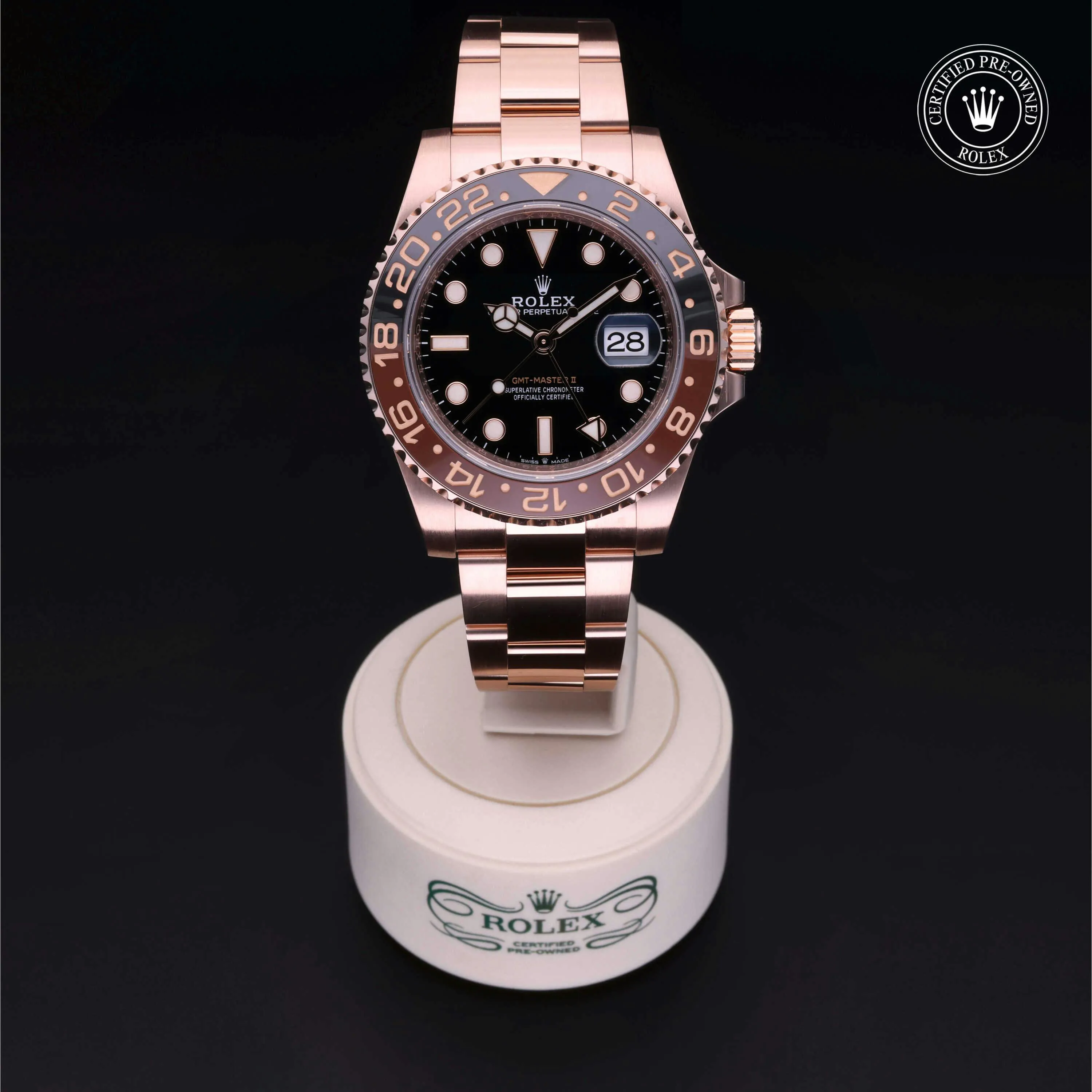 Rolex GMT-Master II 126715CHNR-0001 40mm Everose gold Black 1