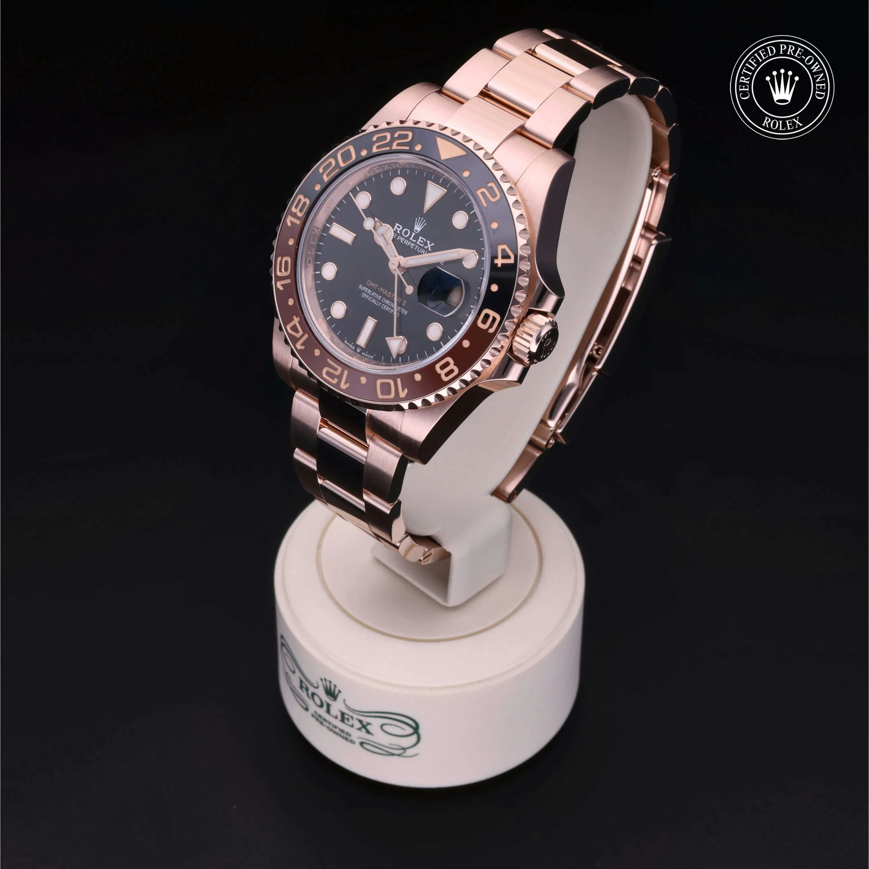 Rolex GMT-Master II 126715CHNR-0001 40mm Everose gold Black 2