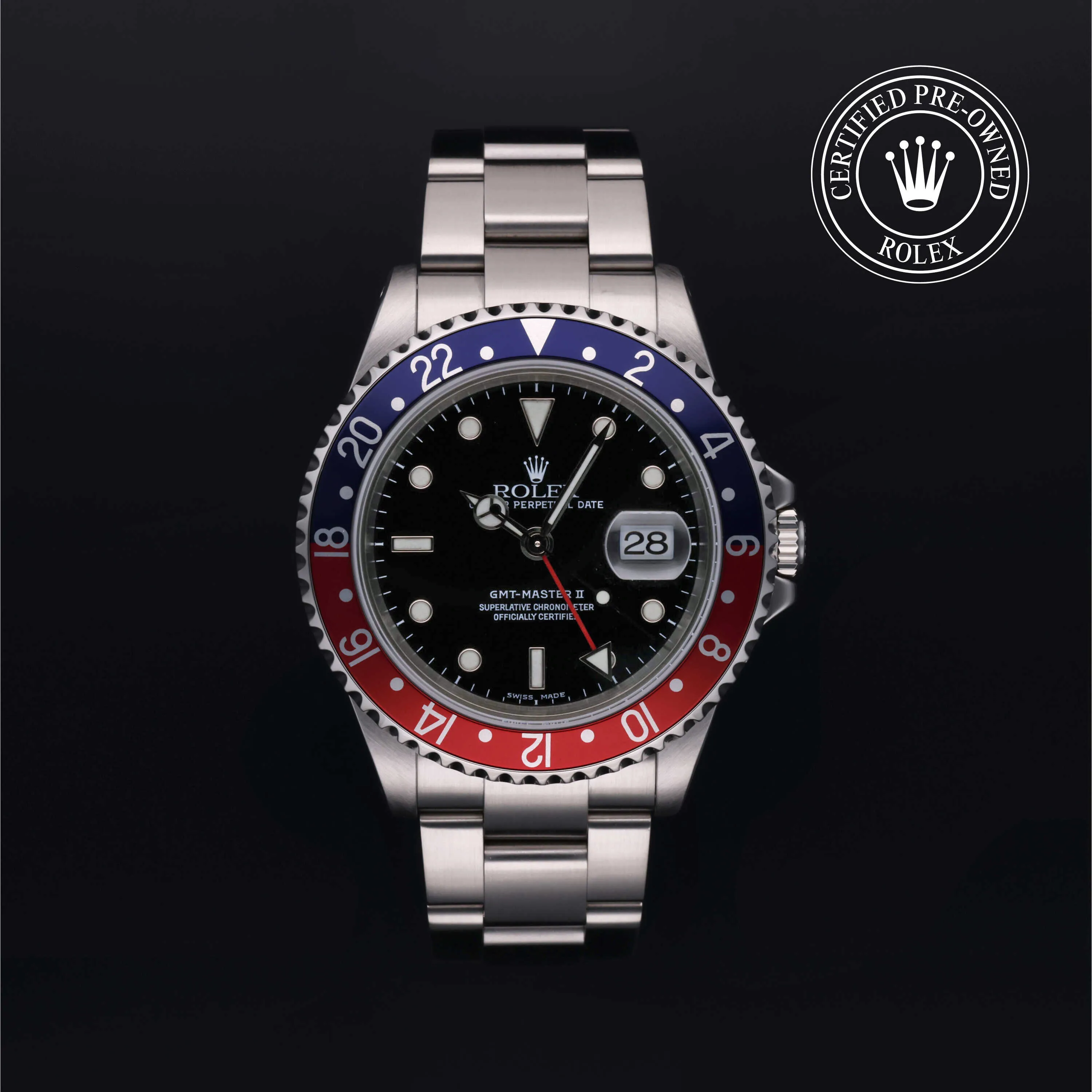 Rolex GMT-Master II 16710 40mm Stainless steel Black