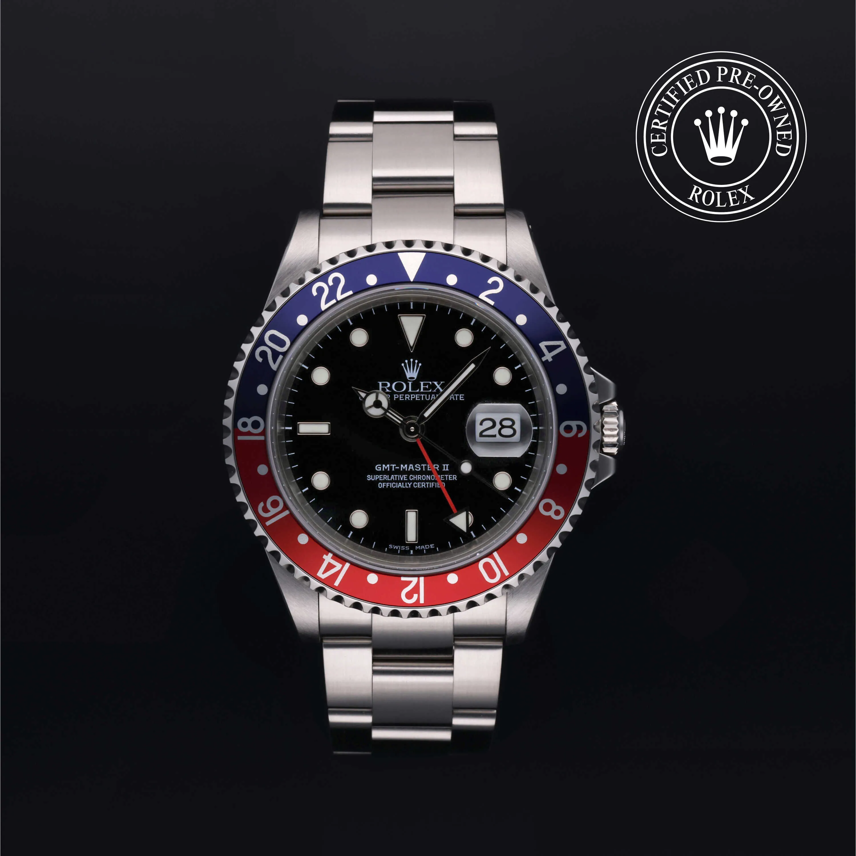 Rolex GMT-Master II 16710 40mm Stainless steel Black