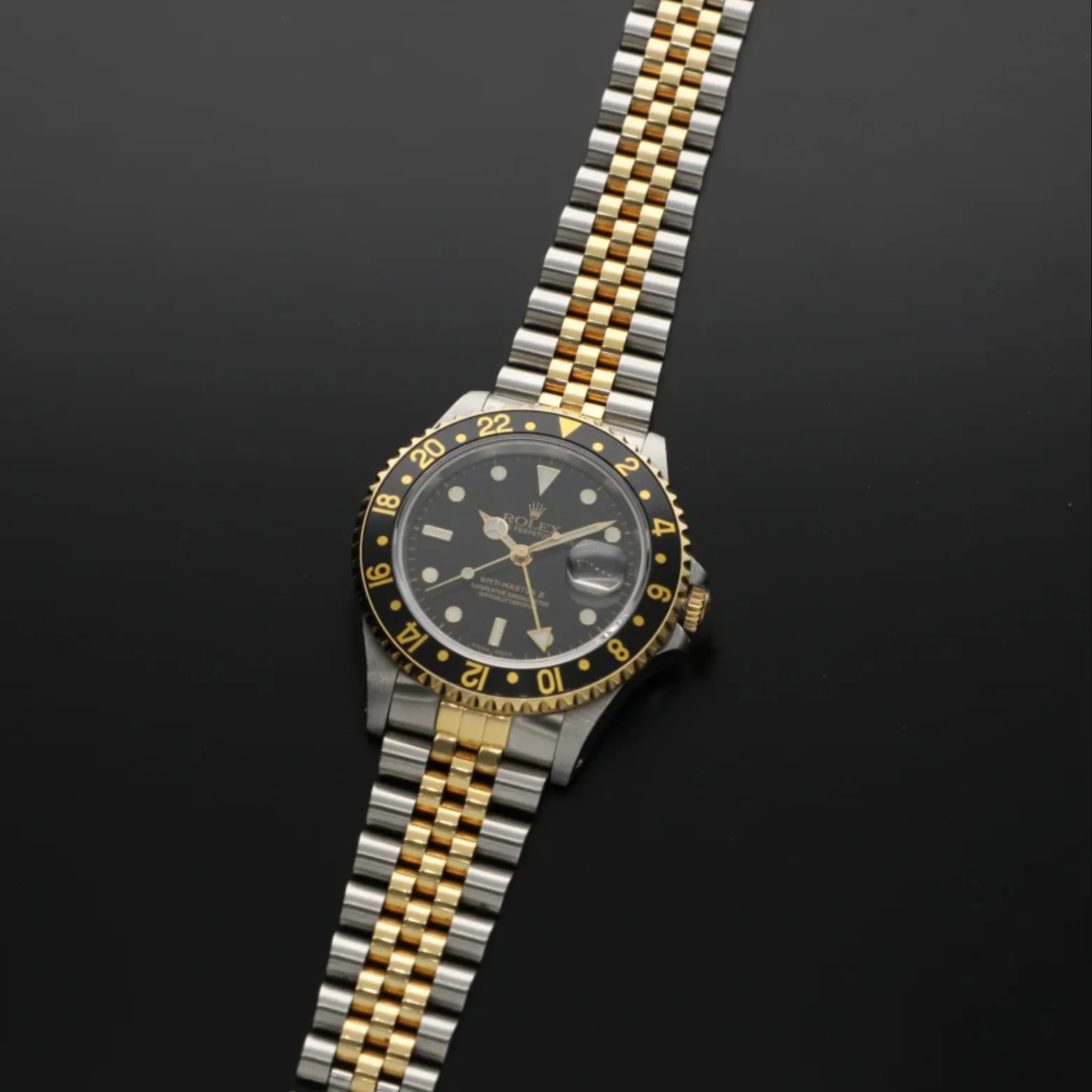 Rolex GMT-Master II 16713 40mm Yellow gold and Stainless steel Brown 1