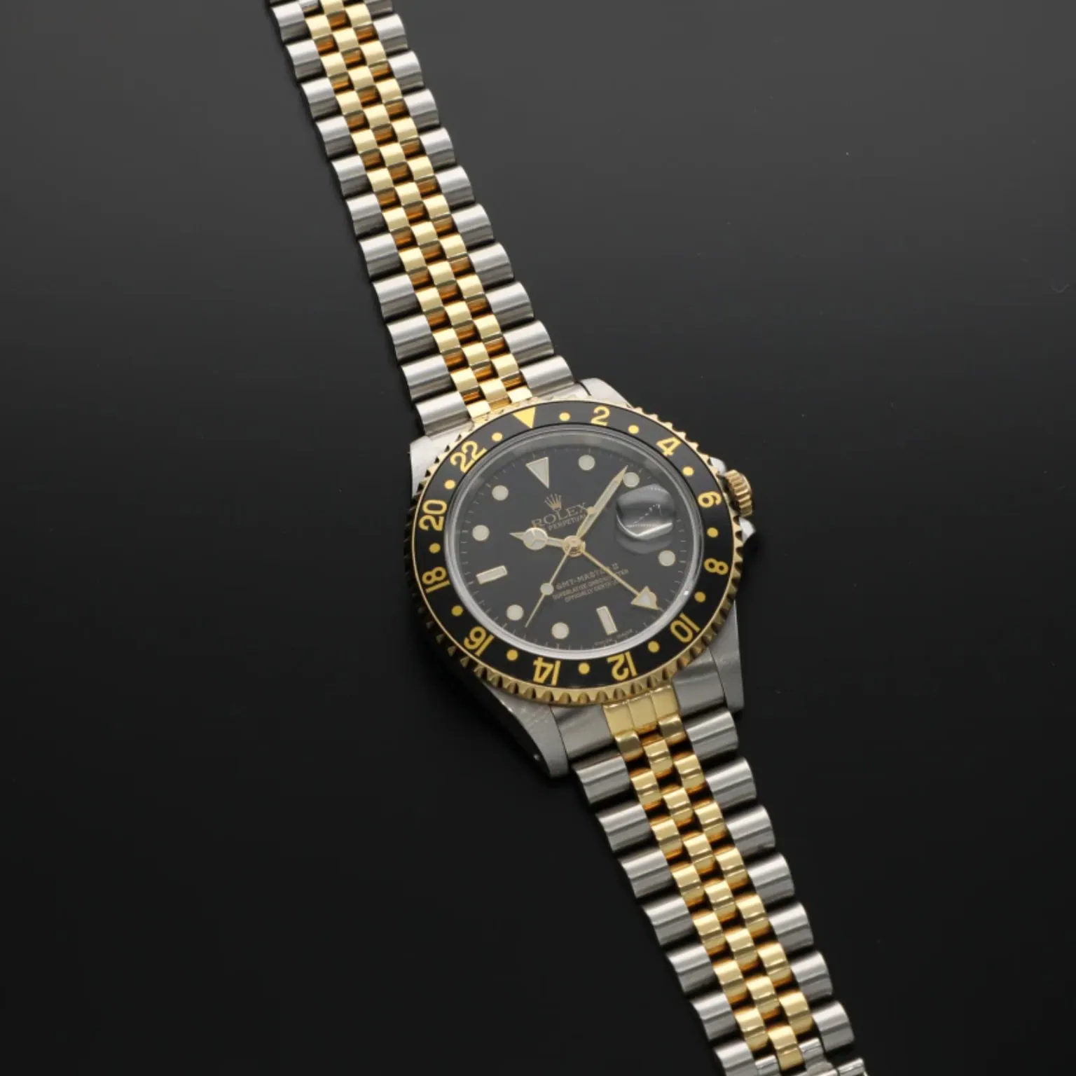 Rolex GMT-Master II 16713 40mm Yellow gold and Stainless steel Brown 2