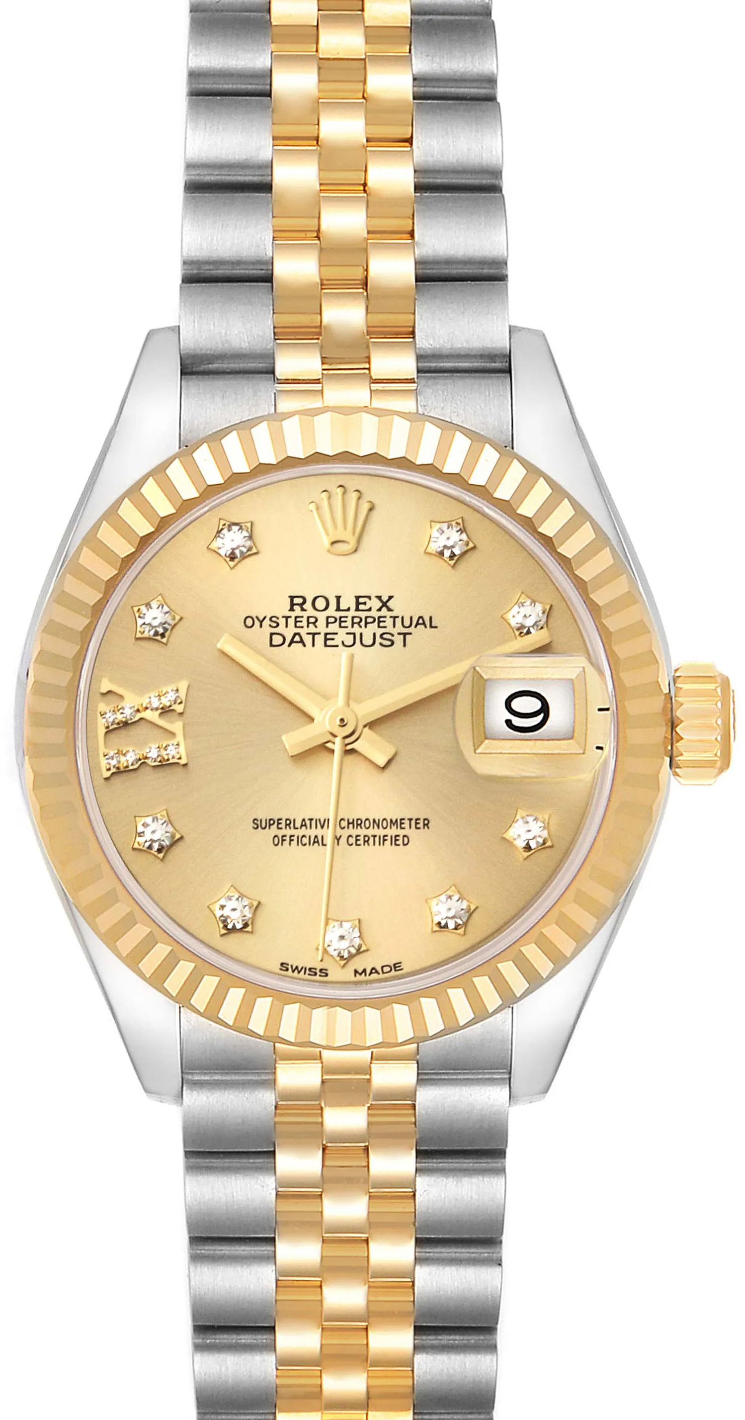 Rolex Lady-Datejust 279173 28mm Stainless steel Champagne