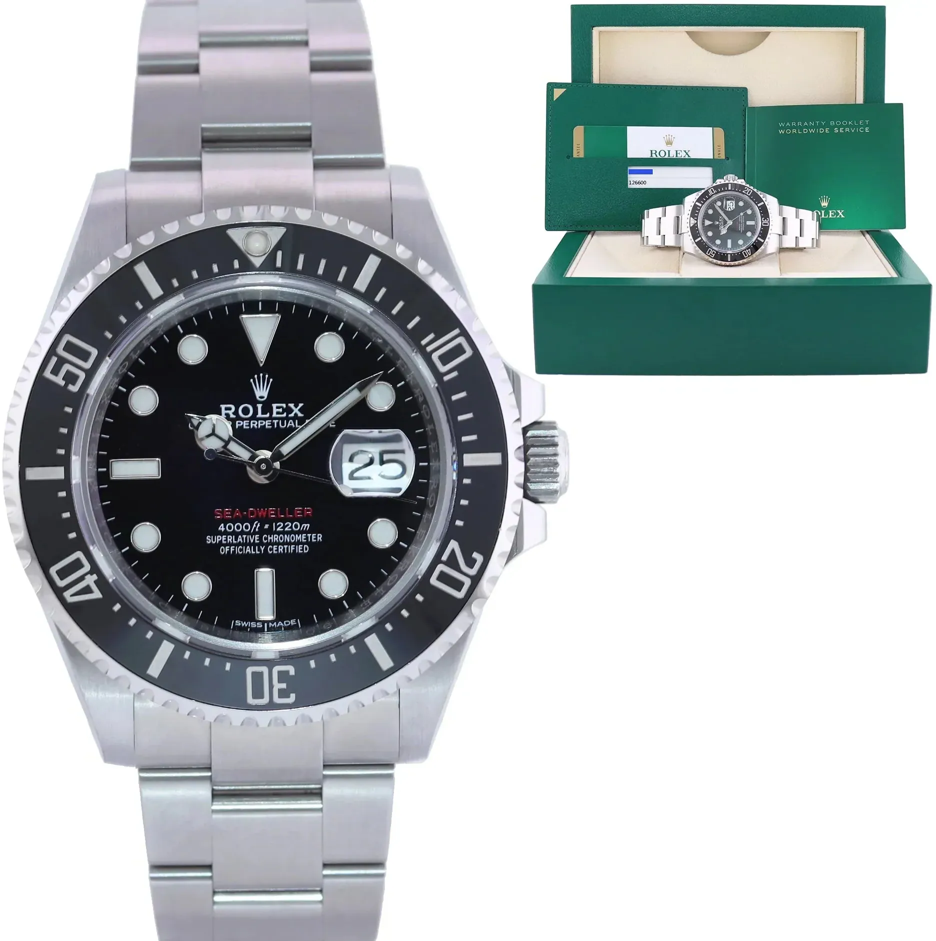 Rolex Sea-Dweller 126600 43mm Stainless steel Black