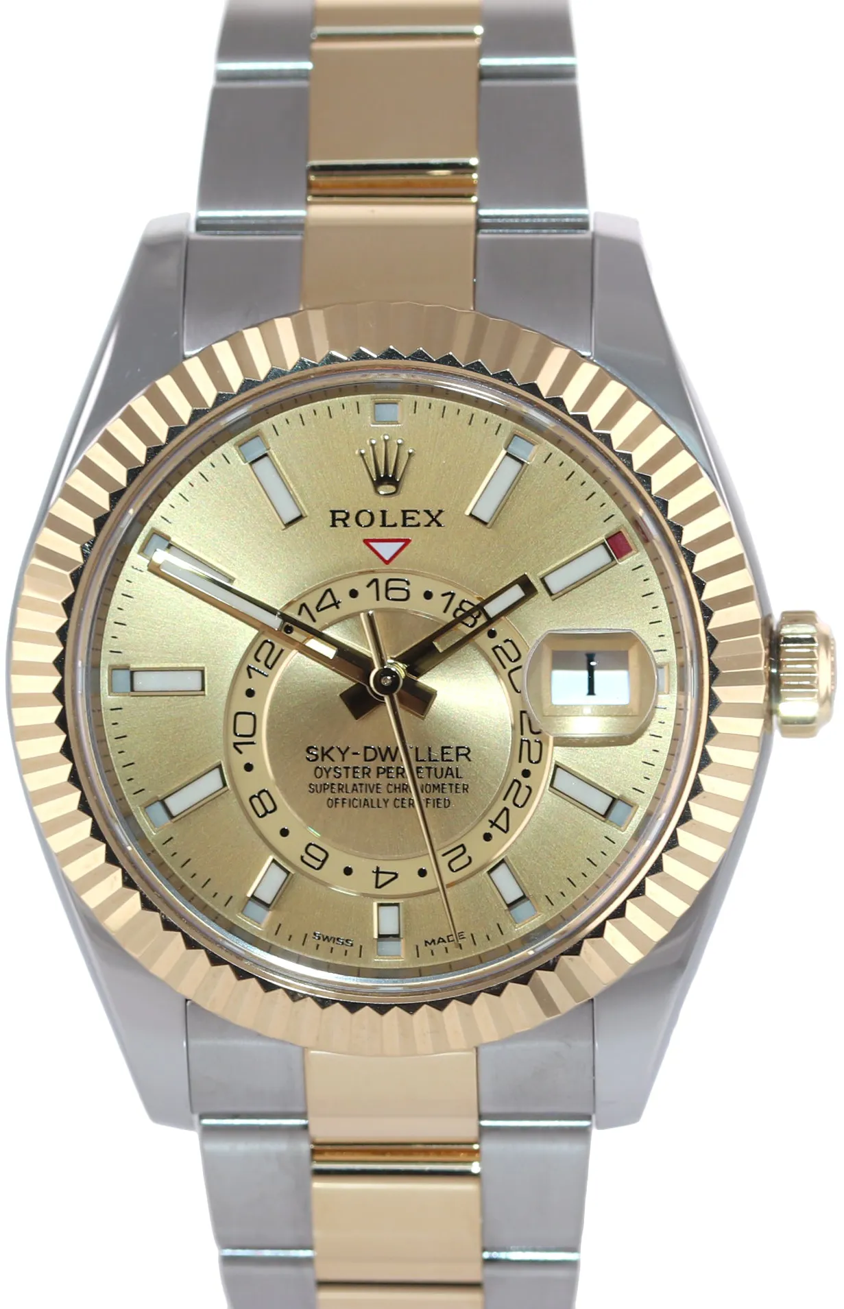 Rolex Sky-Dweller 326933 42mm Yellow gold and Stainless steel Champagne 1