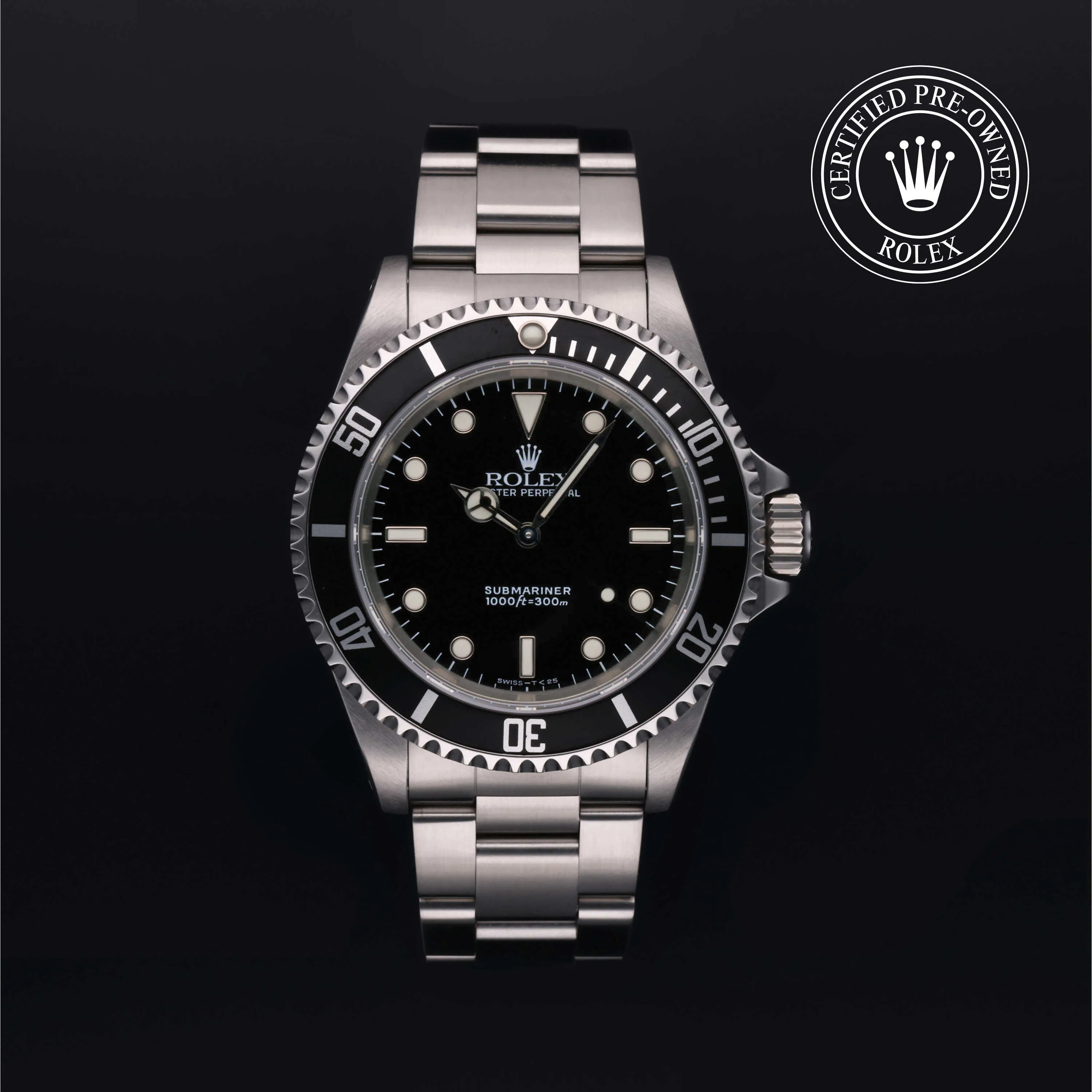 Rolex Submariner 14060 40mm Stainless steel Black