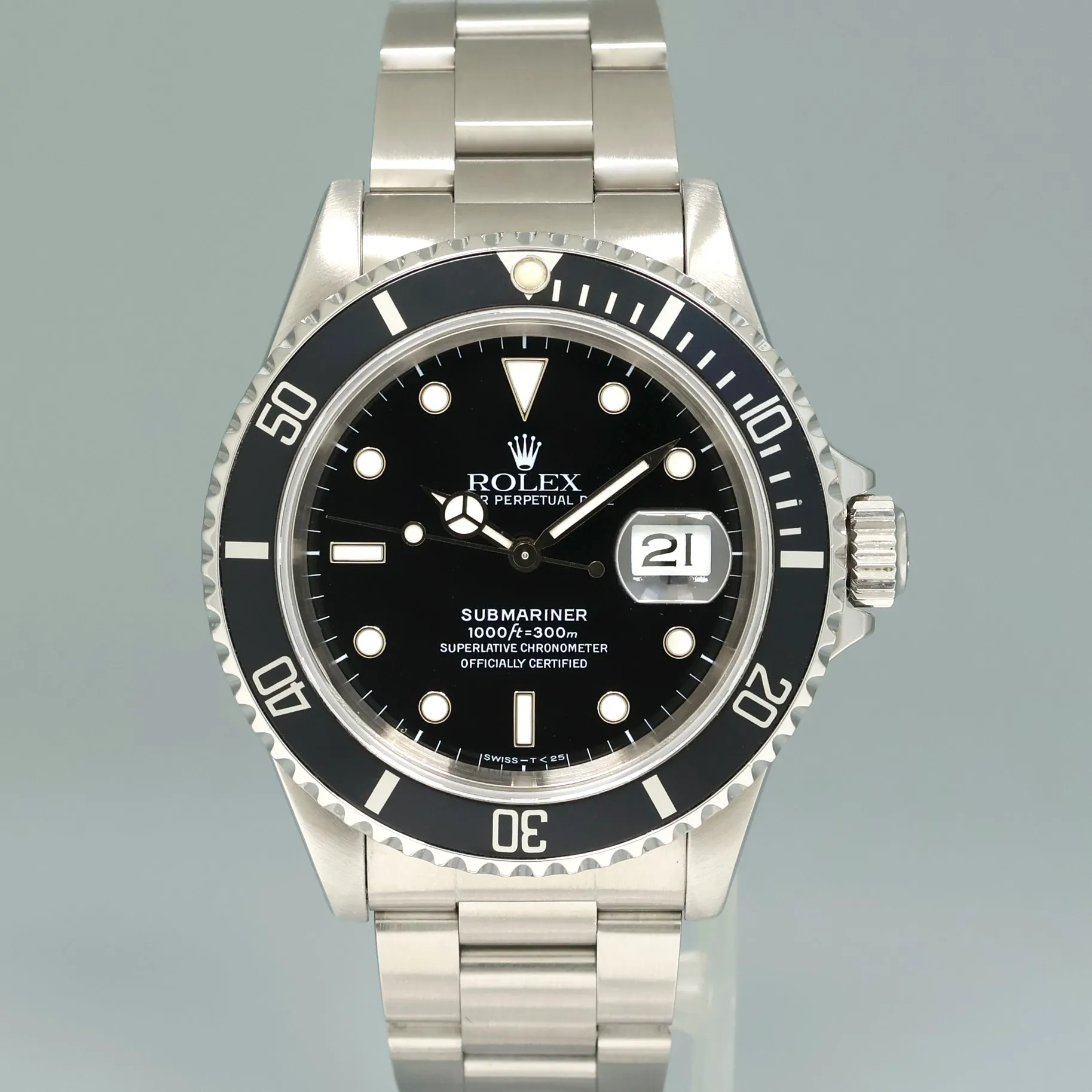 Rolex Submariner 16610 40mm Stainless steel Black 1