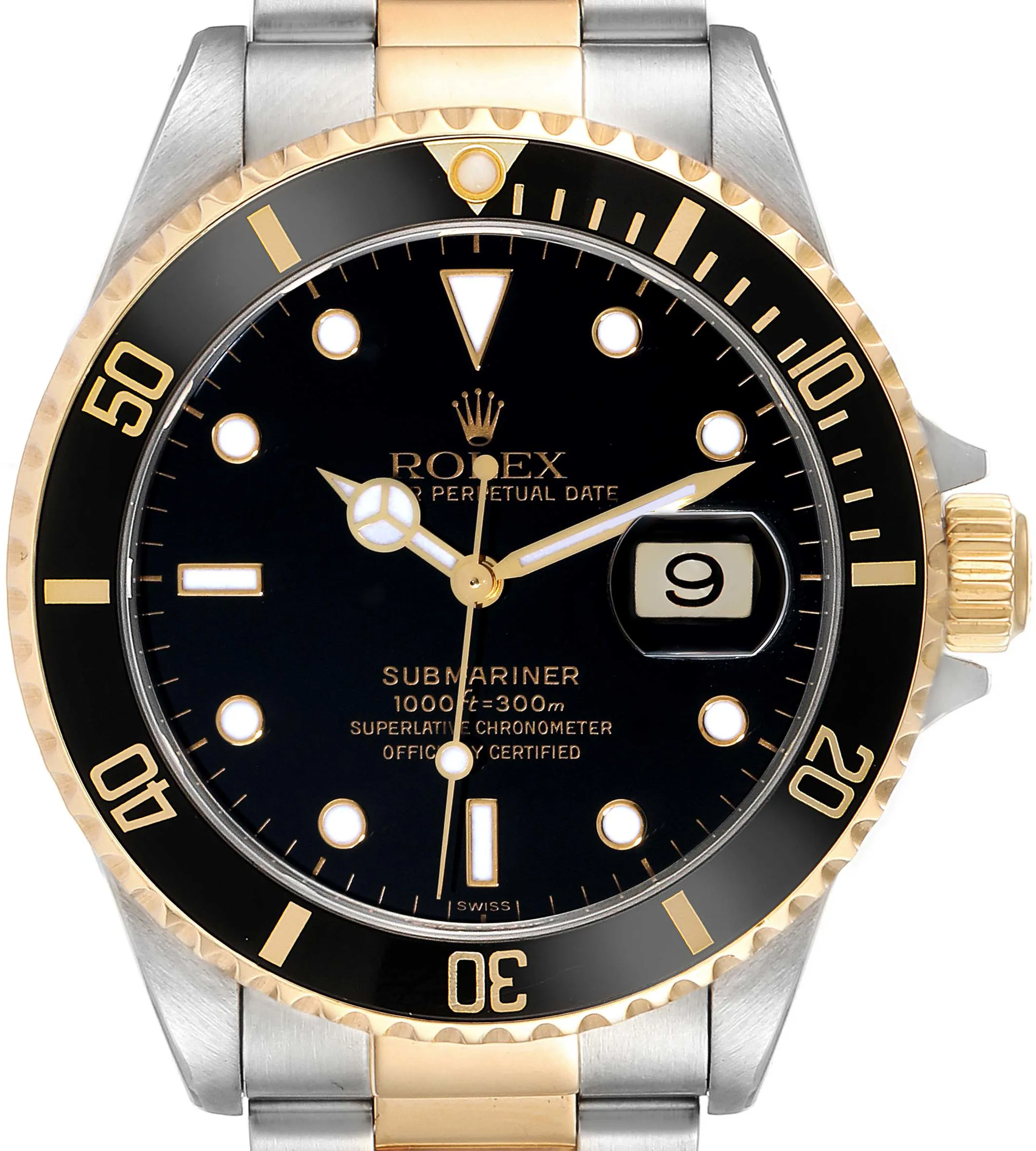 Rolex Submariner 16613 40mm Yellow gold and Stainless steel and 18k yellow gold Blue