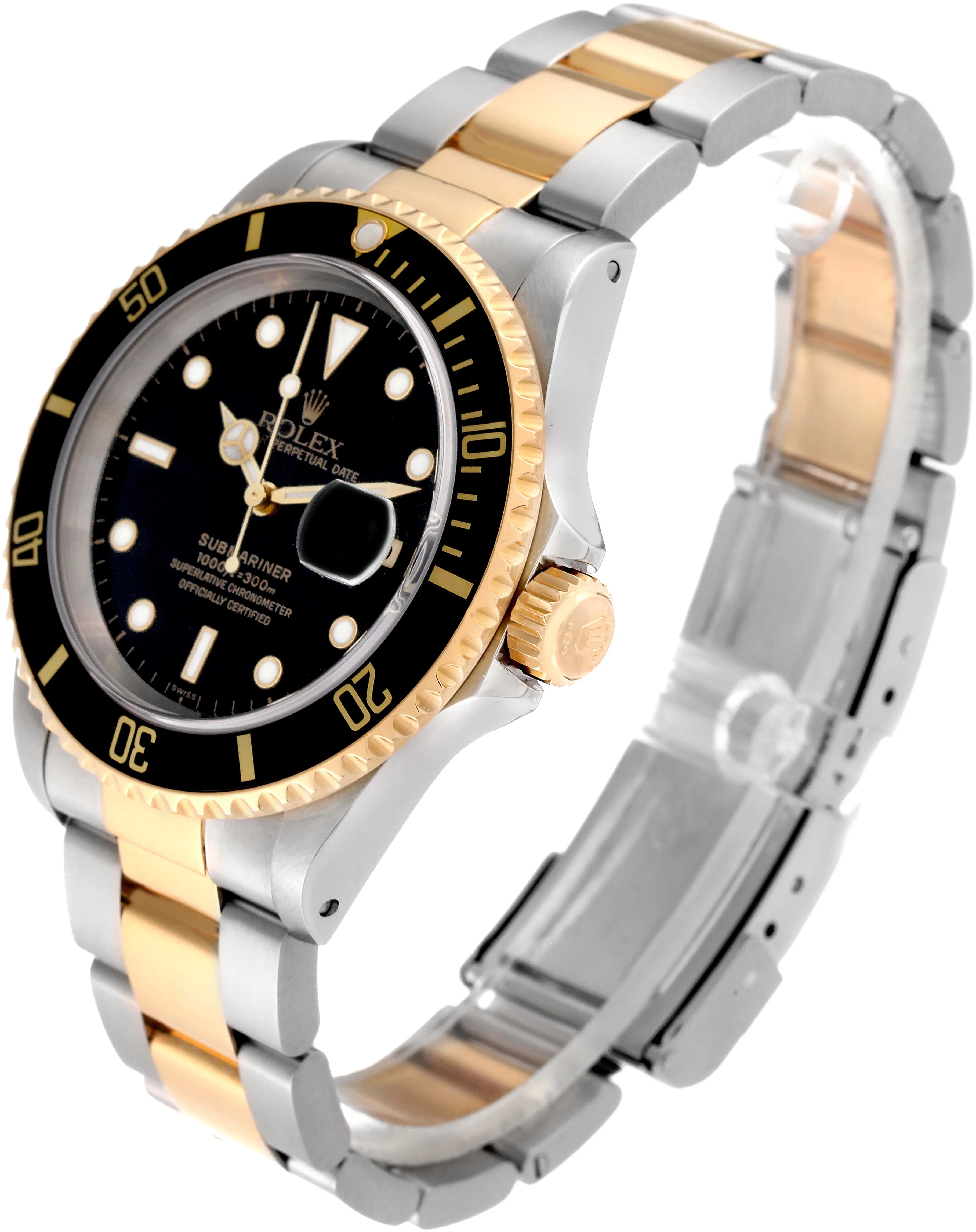 Rolex Submariner 16613 40mm Yellow gold and Stainless steel and 18k yellow gold Black 3