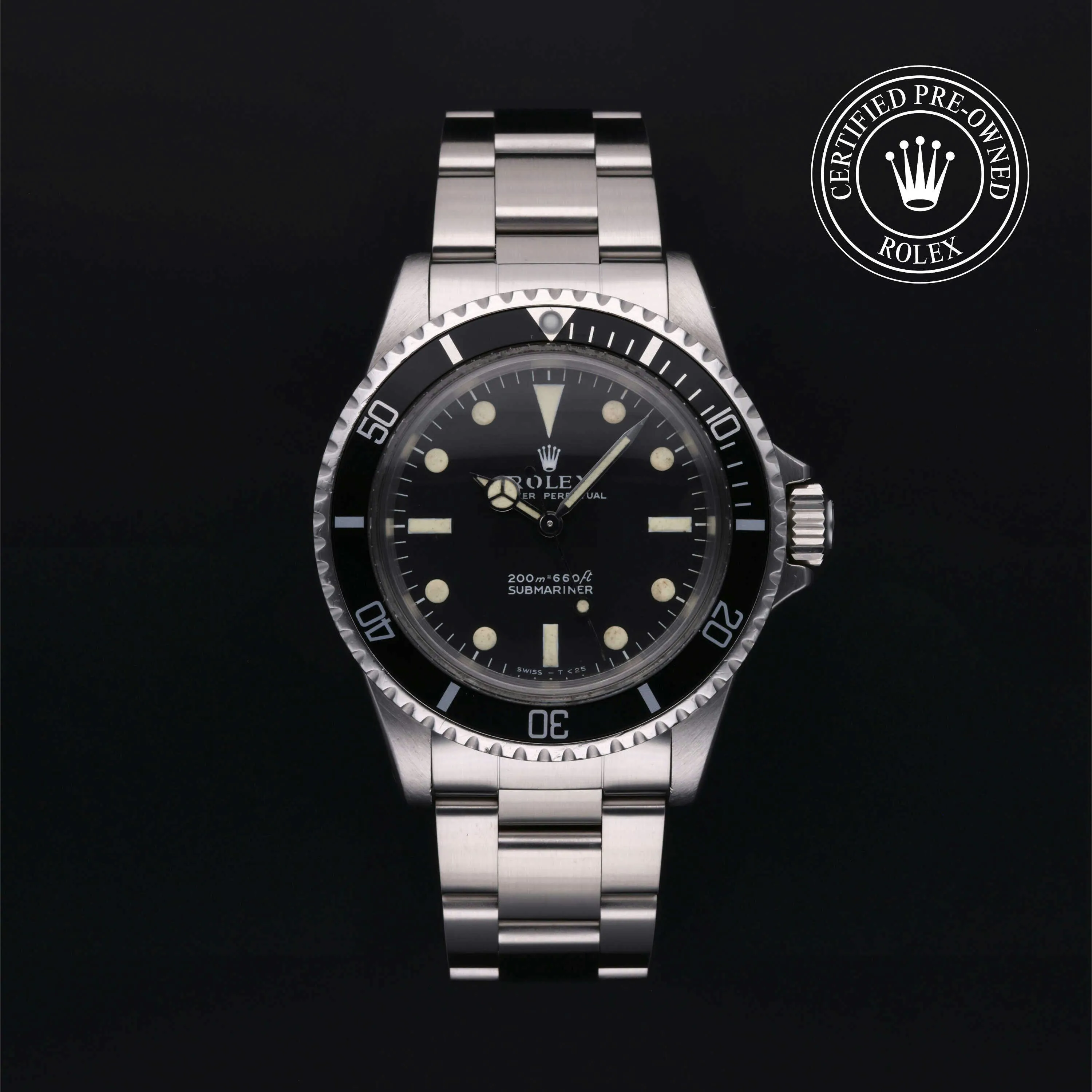 Rolex Submariner 5513 40mm Stainless steel Black