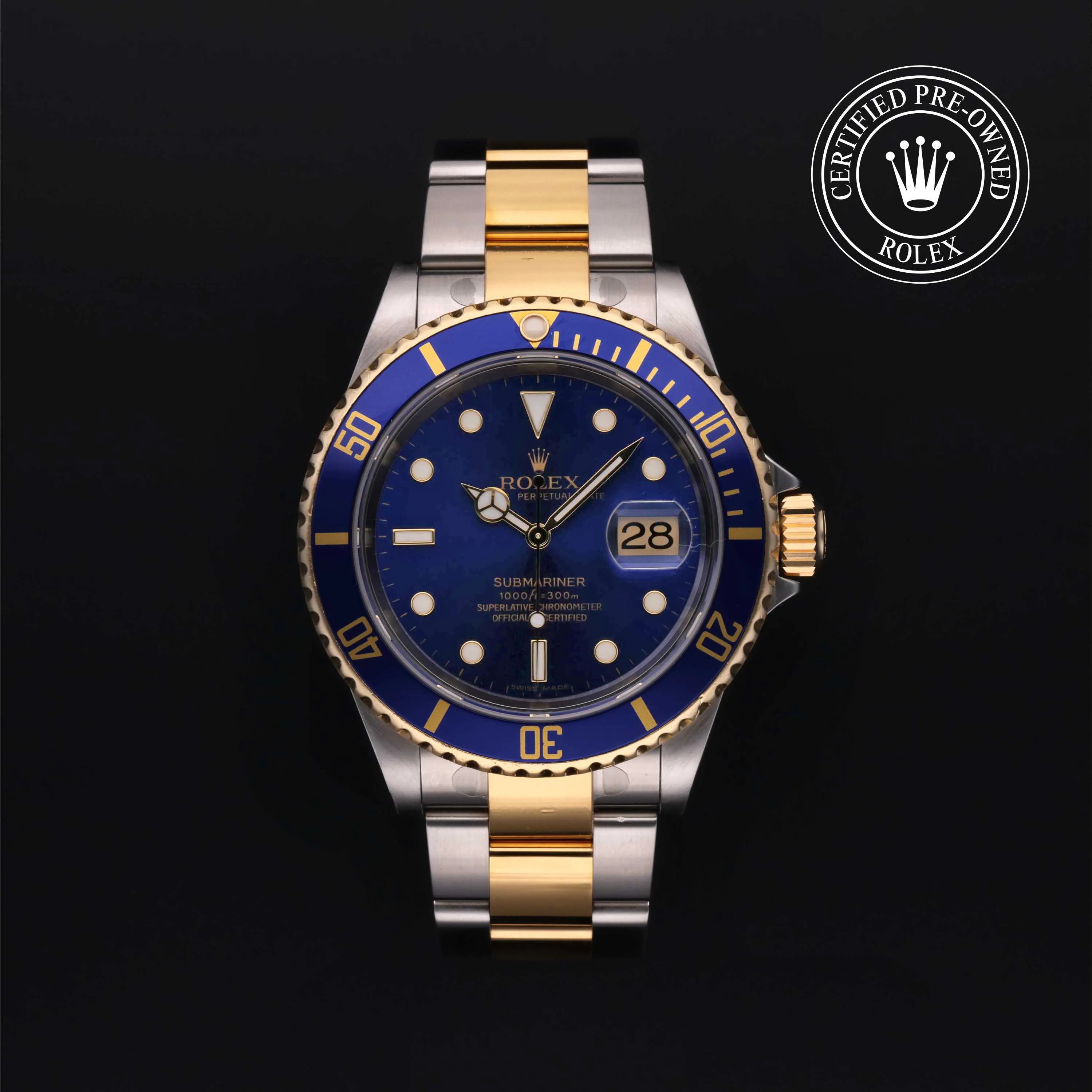 Rolex Submariner Date 16613 T 40mm Blue