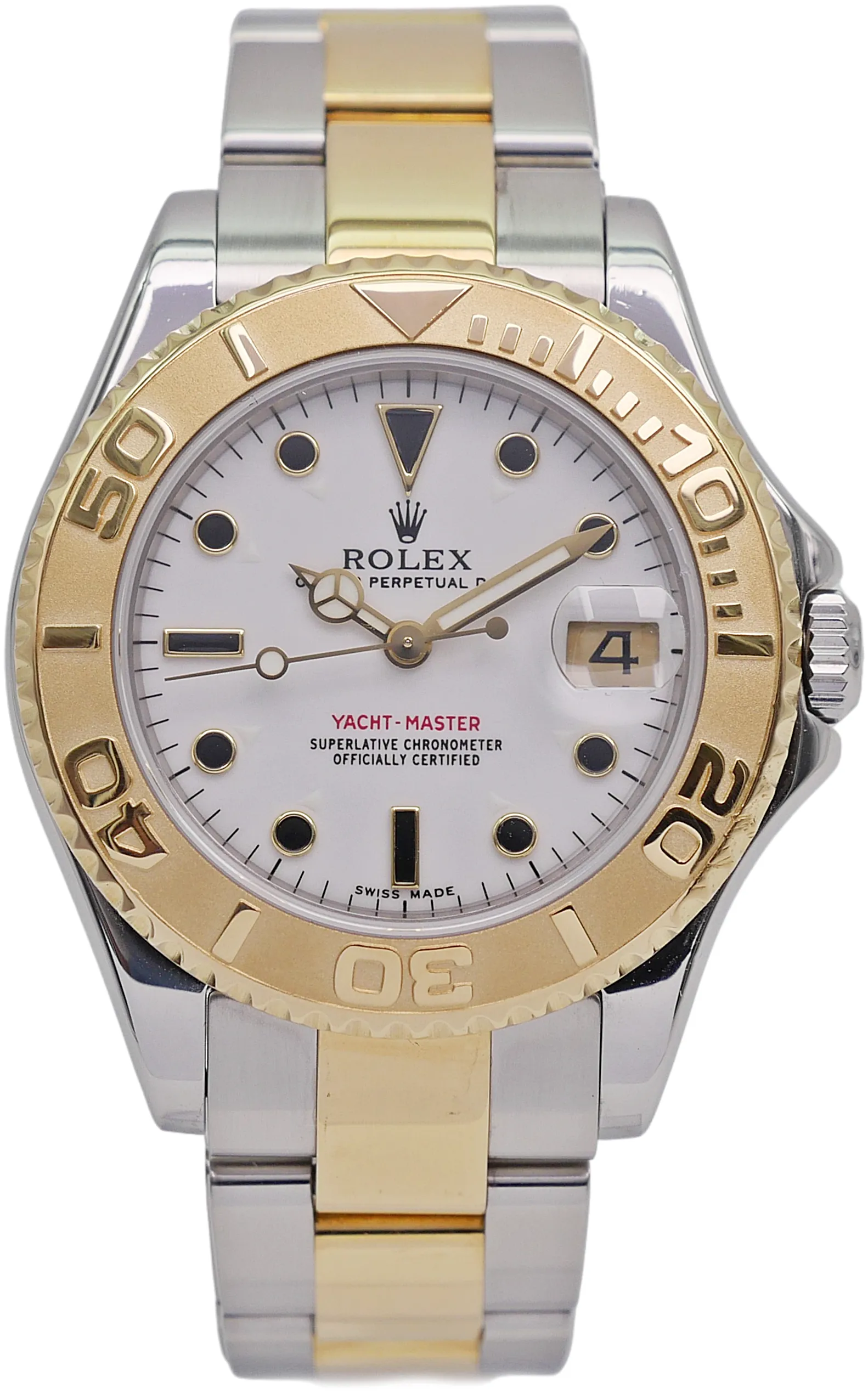 Rolex Yacht-Master 168623 Yellow gold and Stainless steel White