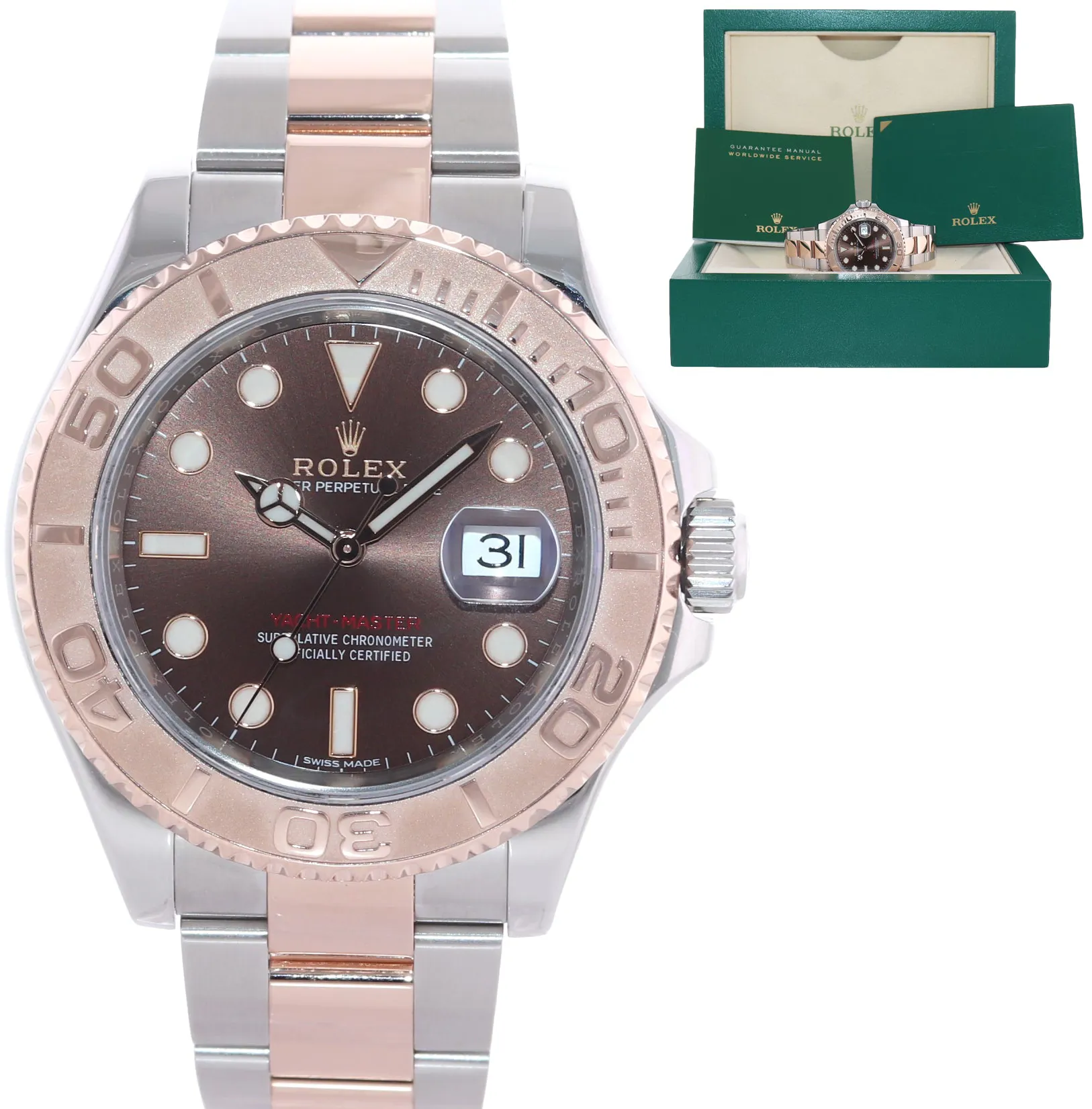 Rolex Yacht-Master 40 116621 40mm Stainless steel and Everose gold Brown