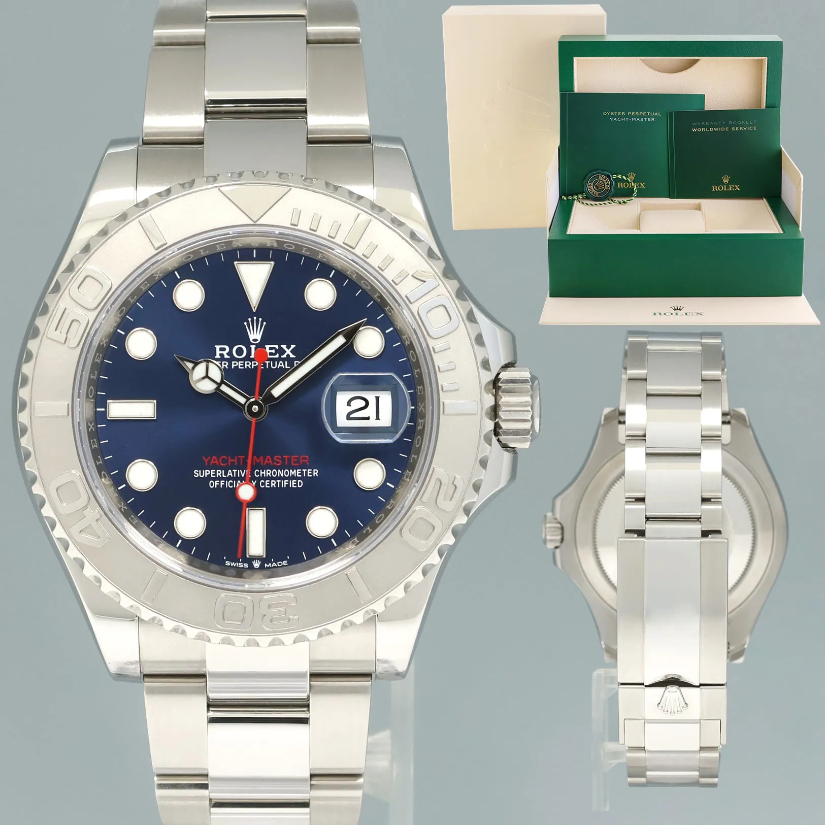 Rolex Yacht-Master 40 126622 40mm Platinum and Stainless steel Blue