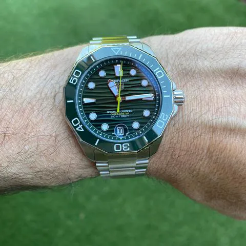 TAG Heuer Aquaracer 300M WBP5116.BA0013 42mm Stainless steel Green 5