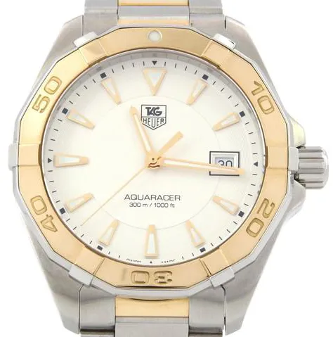 TAG Heuer Aquaracer WAY1151.BD0912 41mm Yellow gold Silver