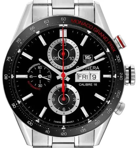 TAG Heuer Carrera CV2A1F.BA0796 43mm Stainless steel Black