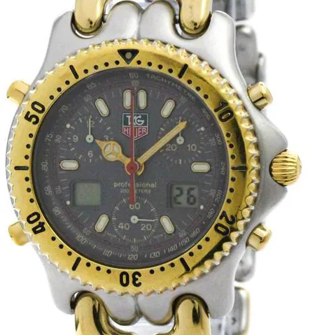 TAG Heuer CG1122 39mm Yellow gold and Stainless steel Gray