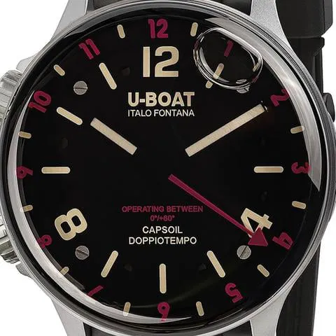 U-Boat 8839 45mm Stainless steel Black