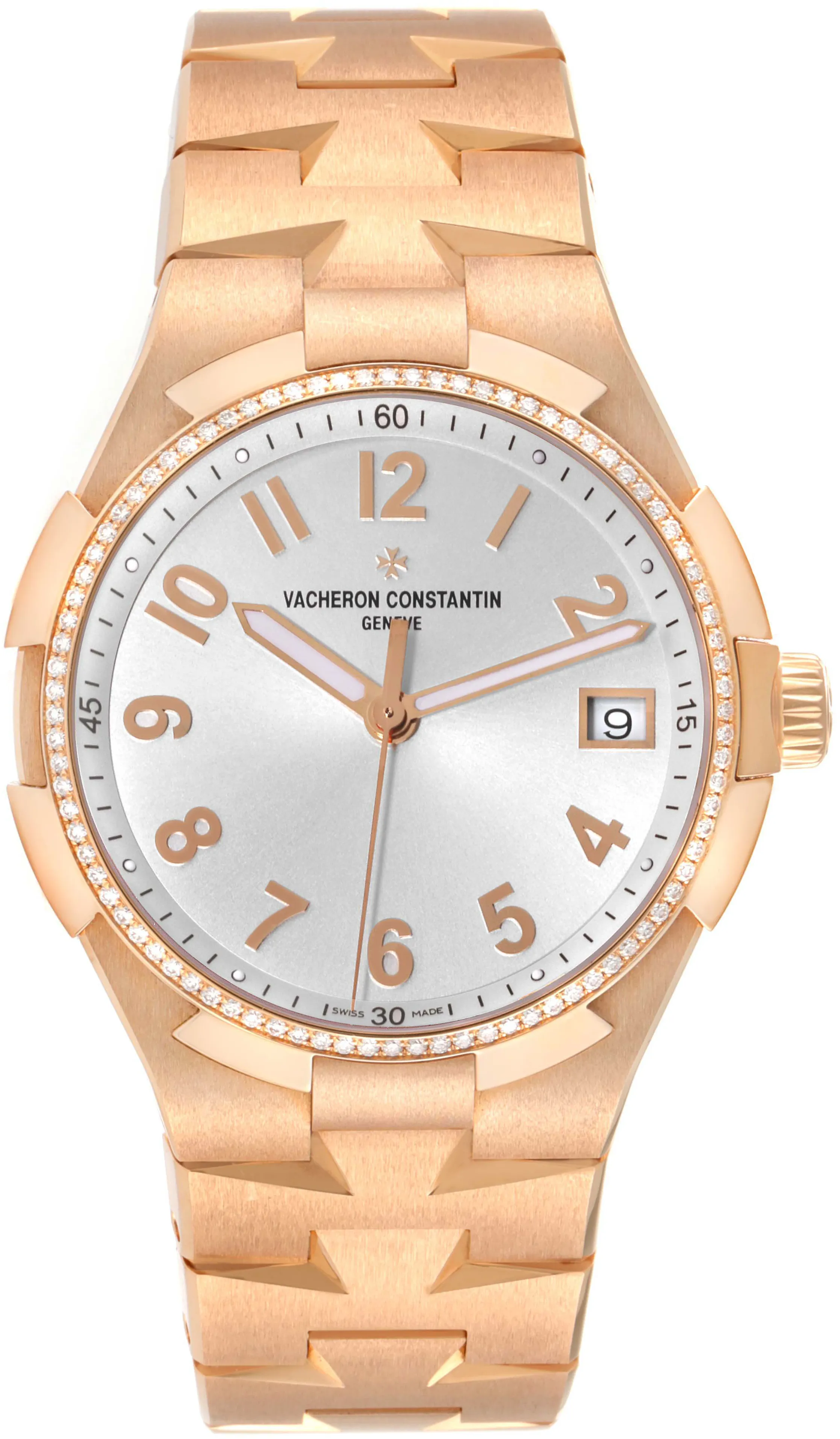 Vacheron Constantin Overseas 47560/D01R-9672 36mm Rose gold and 18k rose gold Silver 1