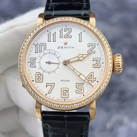 Zenith Pilot 22.1930.681/31.C725 40mm Rose gold Silver