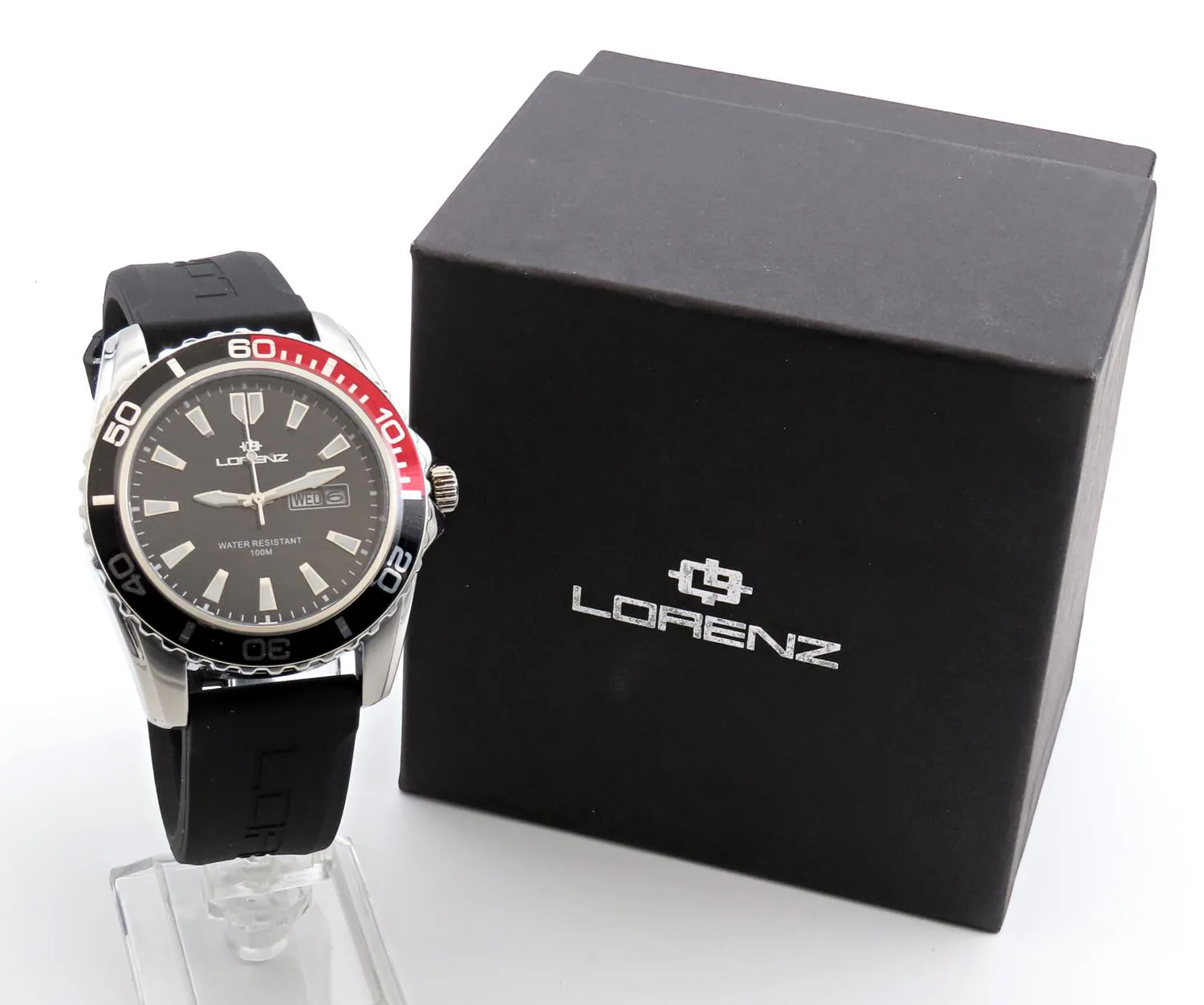 Lorenz 22116 44mm Stainless steel Black