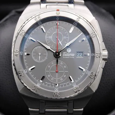 Tutima Saxon One 6420-01 43mm Stainless steel Gray