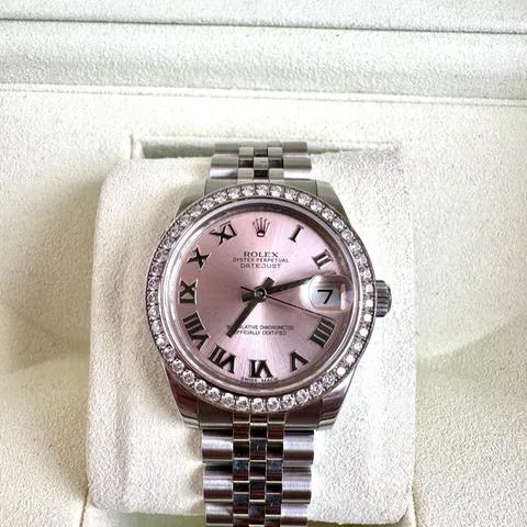 Rolex Datejust 31 178384-0028 31mm Stainless steel Pink